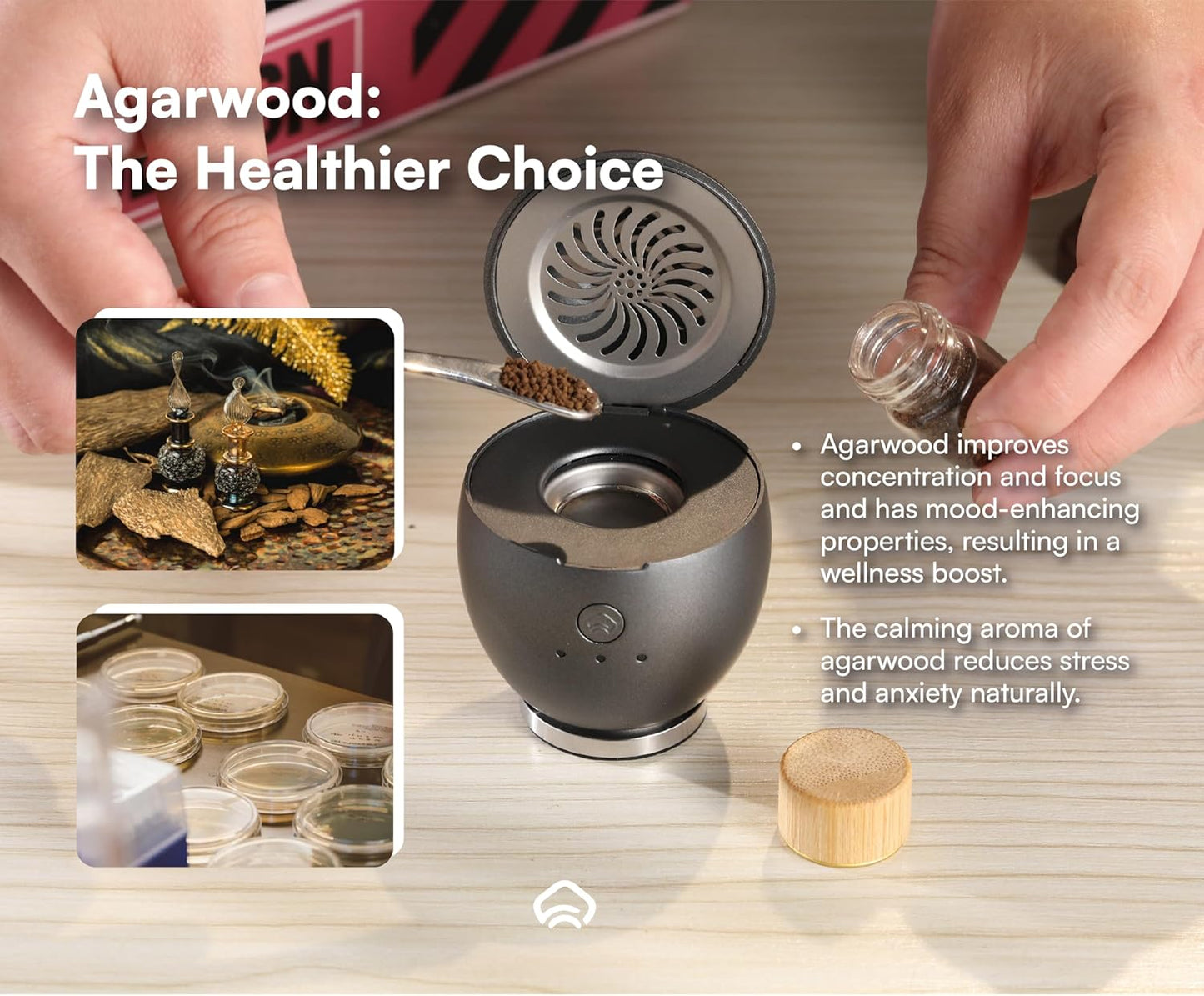 Orbby Aroma Diffusers for Home | Small Incense Burner : Waterless Cordless Electric Car Scent Air Freshener for Room Office Travel Diffueser -Non Toxic,Timer Automatic Difusor de Aromas para Casa