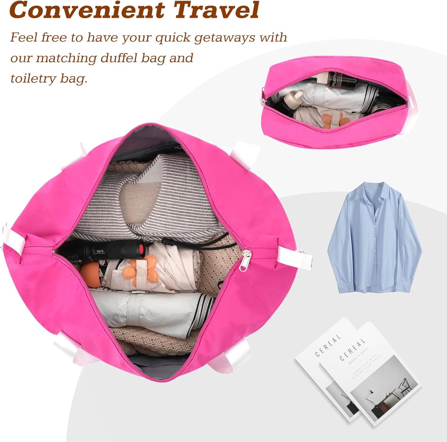 Merax Suitcase Set 28 inches Expandable Luggage with TSA Lock Spinner Wheels Hardshell Lightweight Vintage Luggage with Travel Bag,Pink