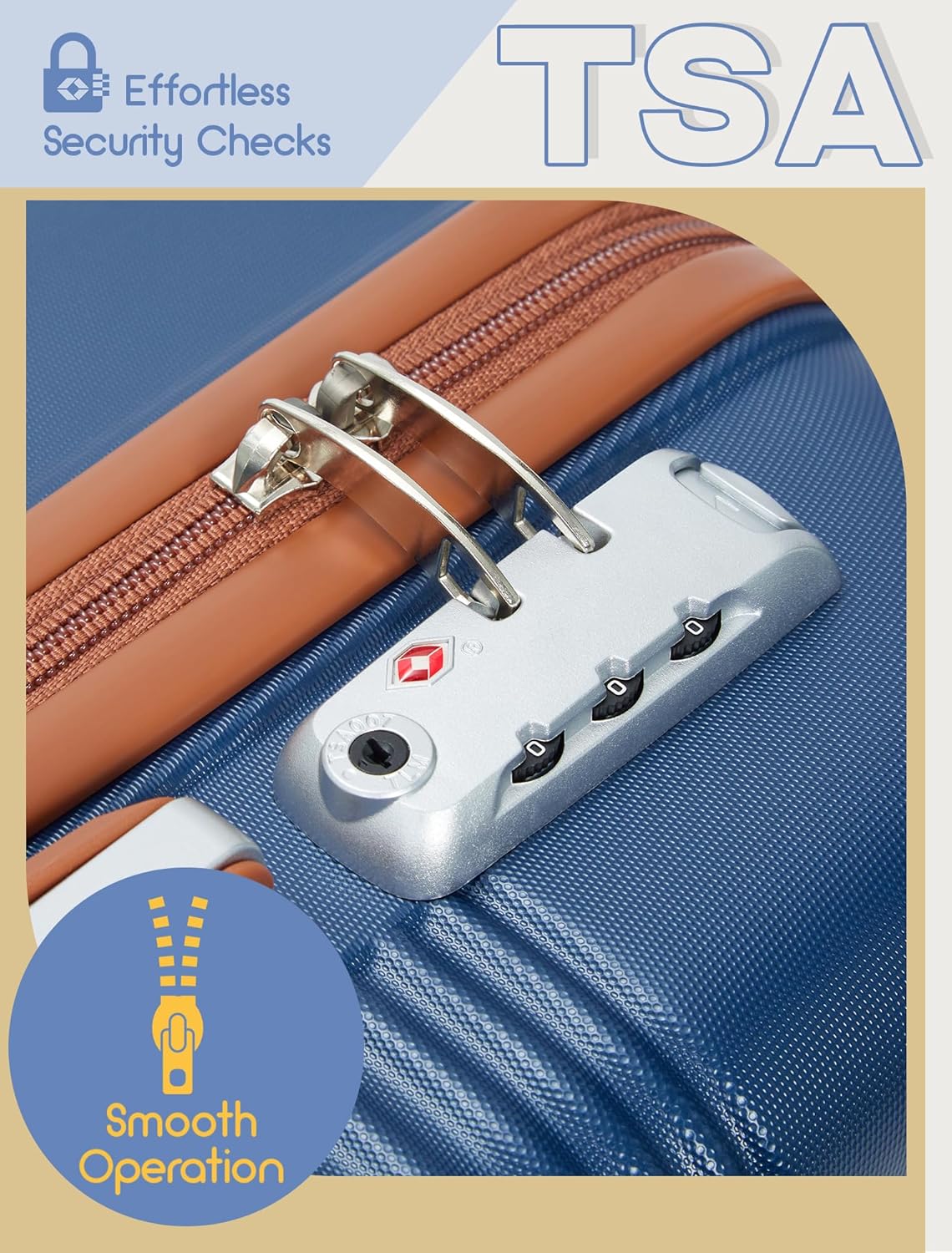 Luggage Sets 5 Piece, Suitcases with Wheels, Hardshell Suitcase Set, ABS Carry on Luggage Set with TSA Lock, Travel Luggage