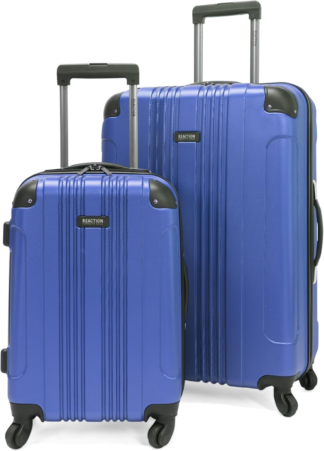 Kenneth Cole REACTION Out of Bounds Lightweight Hardshell 4-Wheel Spinner Luggage, Cobalt Blue, 2-Piece Set (20" & 28")