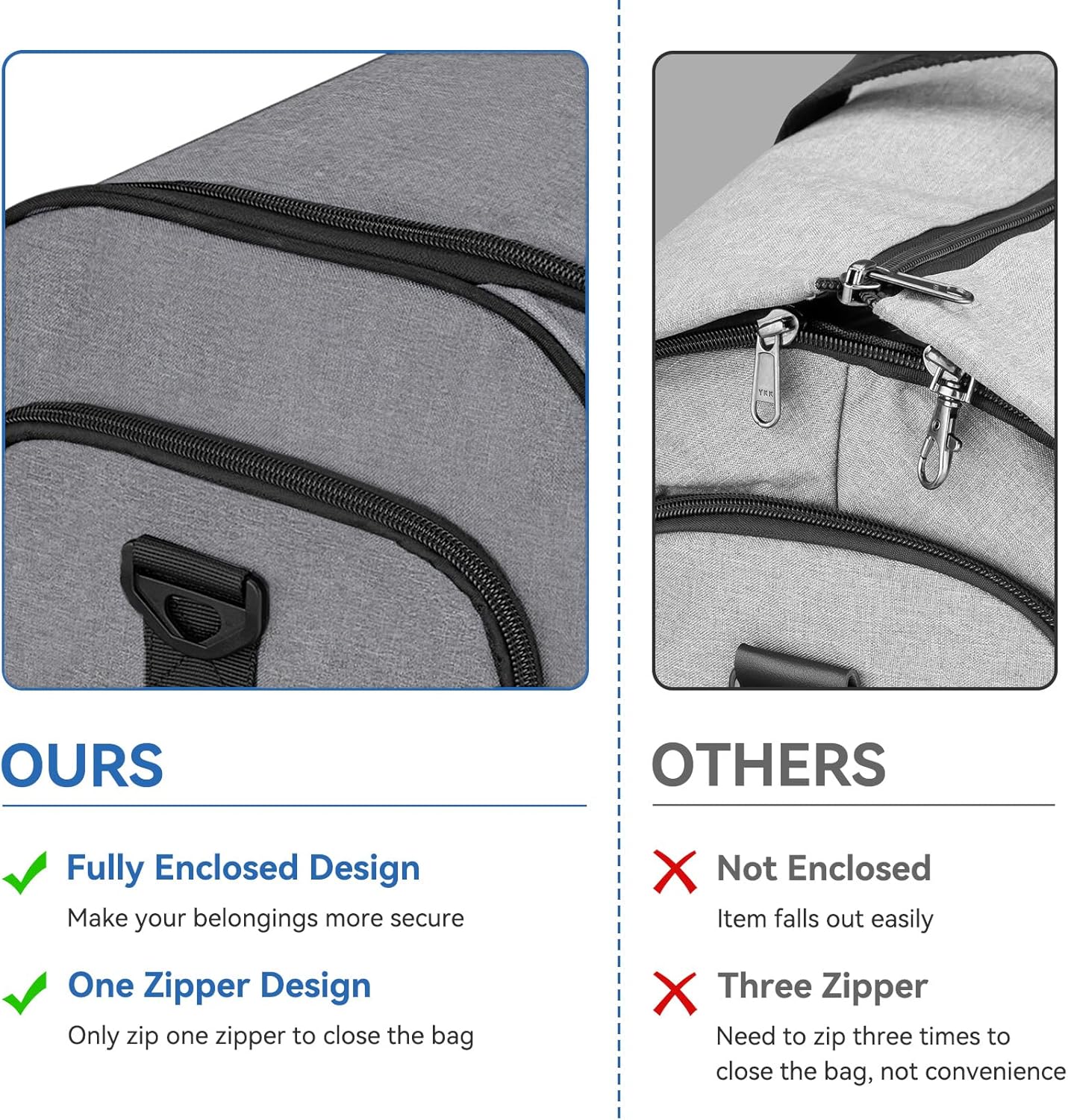 Carry on Garment Bag for Travel, Bukere Convertible Travel Duffel Suit with Shoe Compartment, Detachable Shoulder Strap, 2 in 1 Weekender Men Women