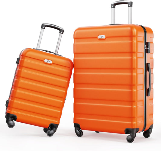 Suitour Luggage Sets 2 piece, Lightweigh Luggage Set with Spinner Wheels, 19/27 inch Travel Suitcase Set