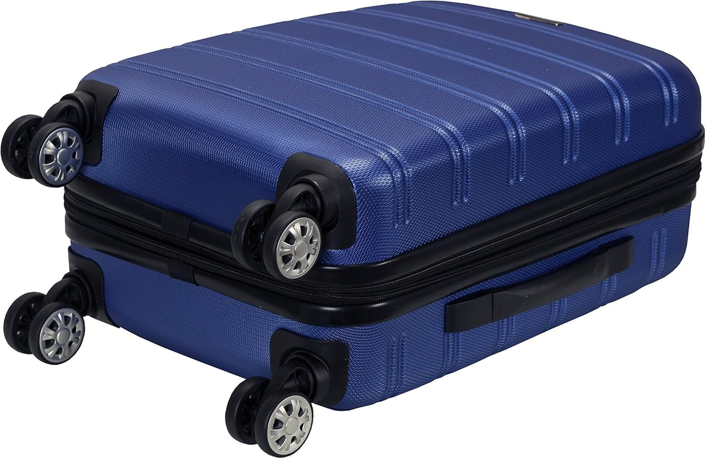 Rockland Melbourne Hardside Expandable Spinner Wheel Luggage, Blue, Carry-On 20-Inch