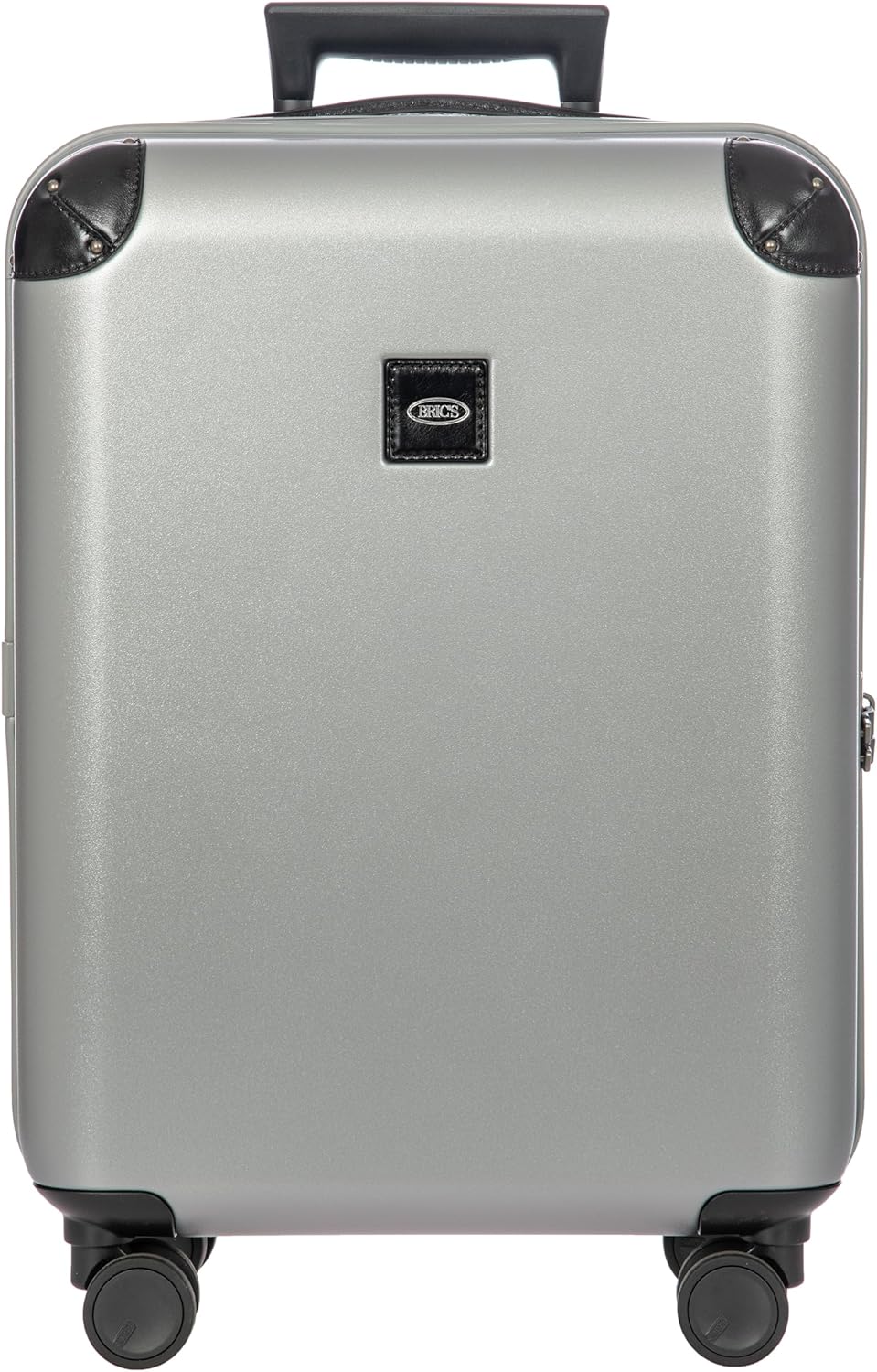 Bric's Amalfi Suitcase, Lightweight Expandable Hard Shell Luggage with Smooth 360° Wheels and TSA Lock 21" - Silver