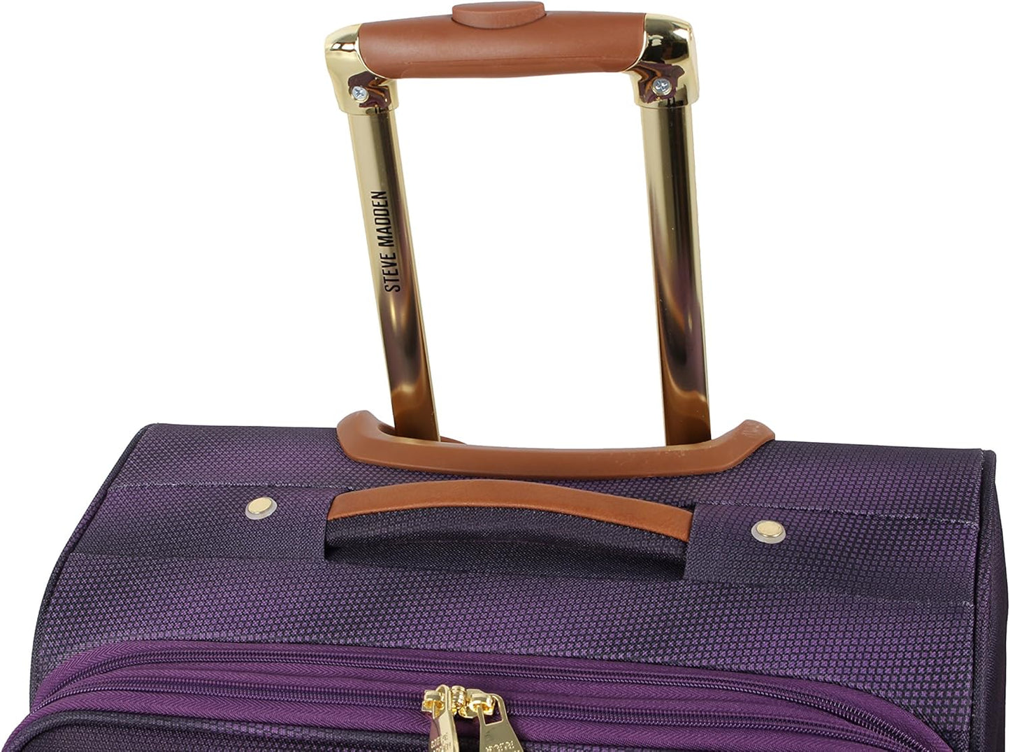 Steve Madden Unisex-Adult (Luggage only) Carry on Bag with Spinner Wheels, Shadow Purple, 20in