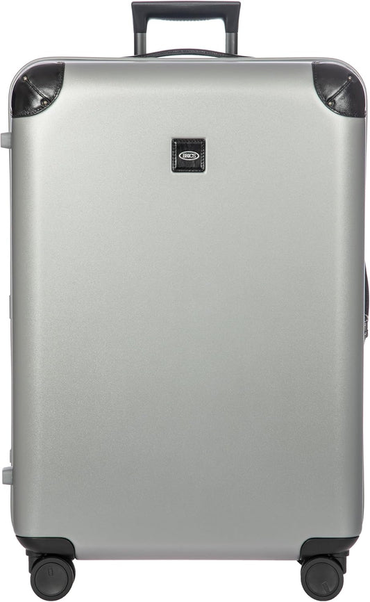 Bric's Amalfi Suitcase, Lightweight Expandable Hard Shell Luggage with Smooth 360° Wheels and TSA Lock 30" - Silver