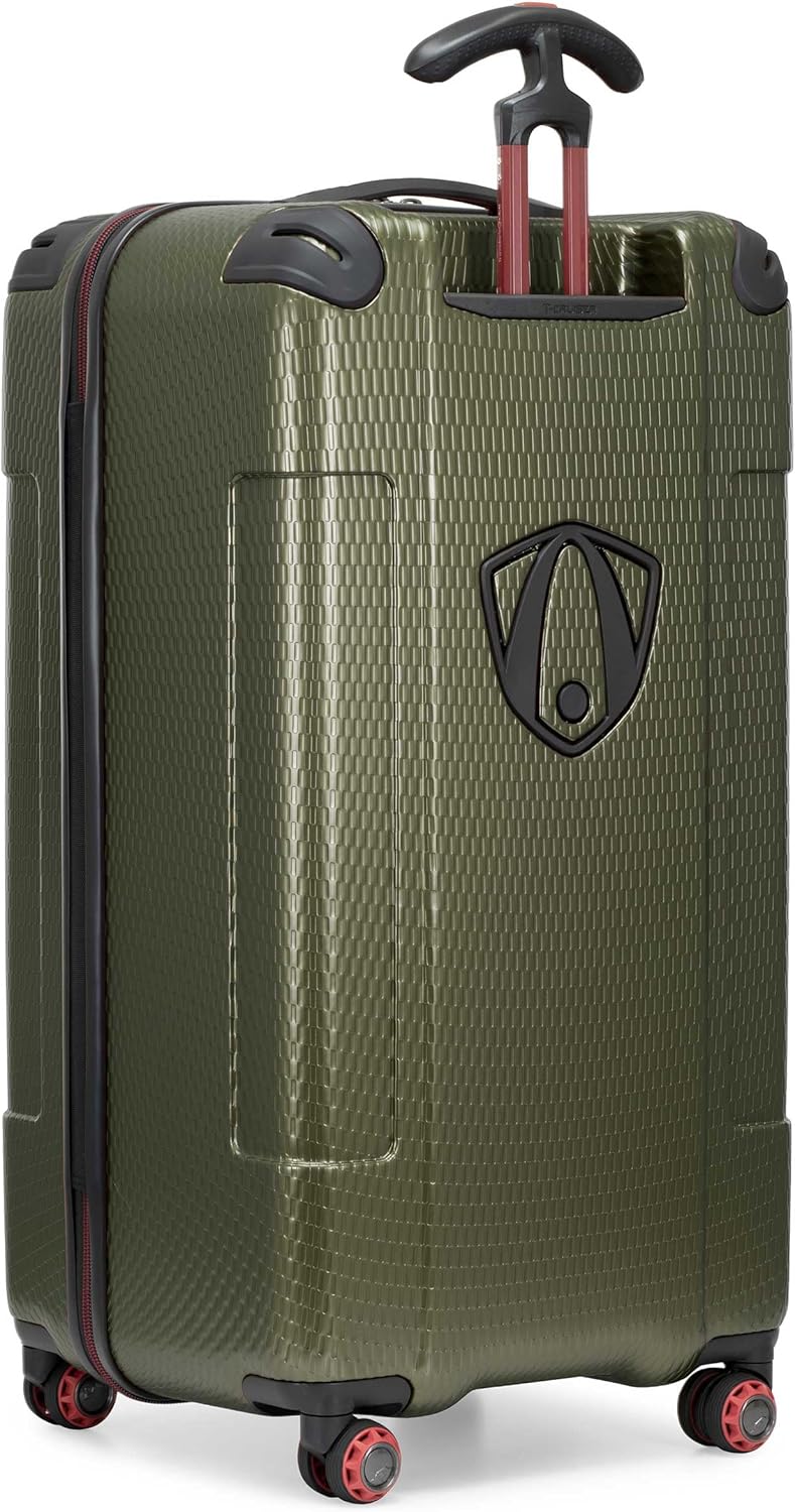 Traveler's Choice Maxporter II 30" Polycarbonate Hardside Trunk Luggage with Spinner Wheels, TSA Lock, Dark Green