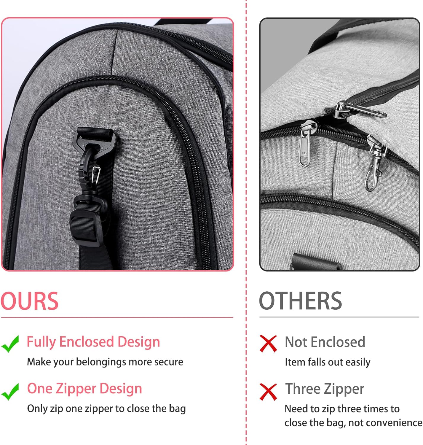 Bukere Carry on Garment Bag for Travel, Convertible Travel Duffel Suit Bag with Backpack Straps, Shoe Compartment, 3 in 1 Weekender Suit Bag for Men Women