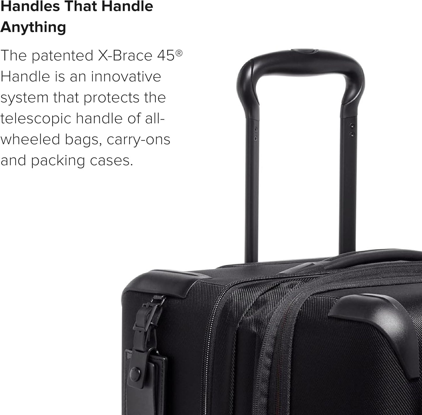 TUMI - Aerotour 4 Wheel Expandable Luggage - Men's and Women's Lightweight Business and Leisure Travel Suitcase - 26" Short Trip Expandable Packing Case, Black