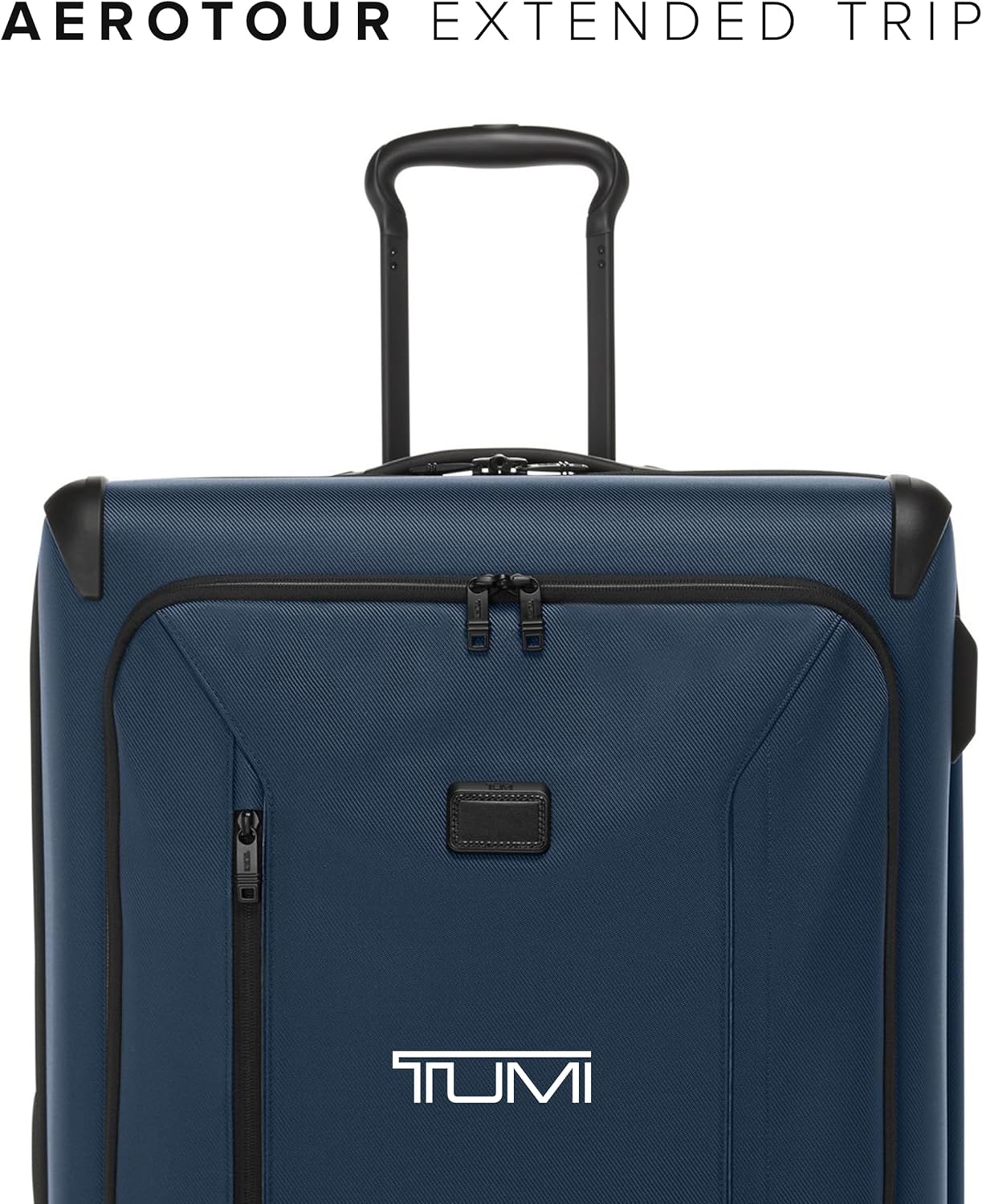 TUMI - Aerotour 4 Wheel Expandable Luggage - Men's and Women's Lightweight Business and Leisure Travel Suitcase - 31" Extended Trip Expandable Packing Case, Navy
