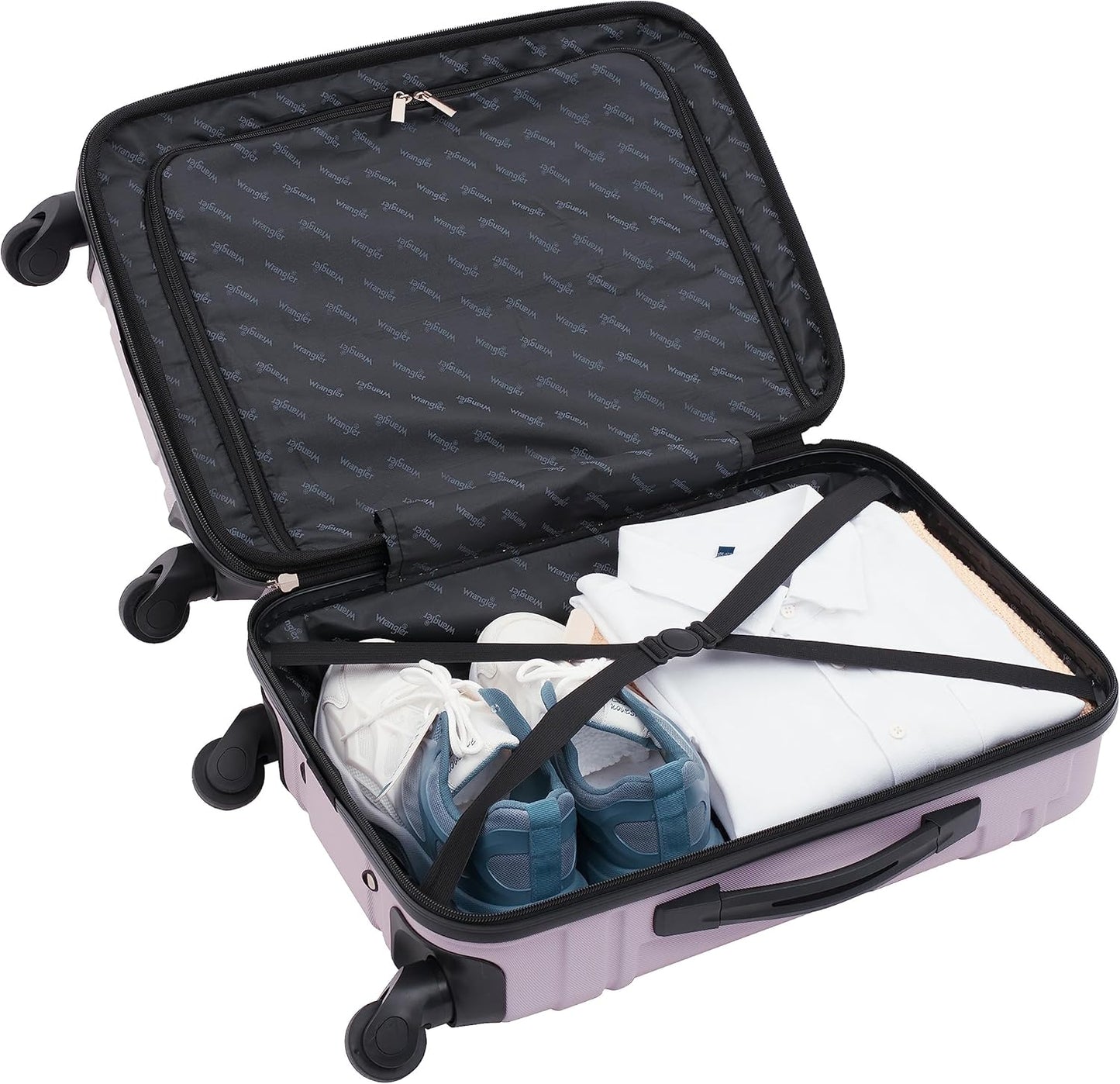 Wrangler 20" Astral Hardside Carry-On Luggage, Lilac