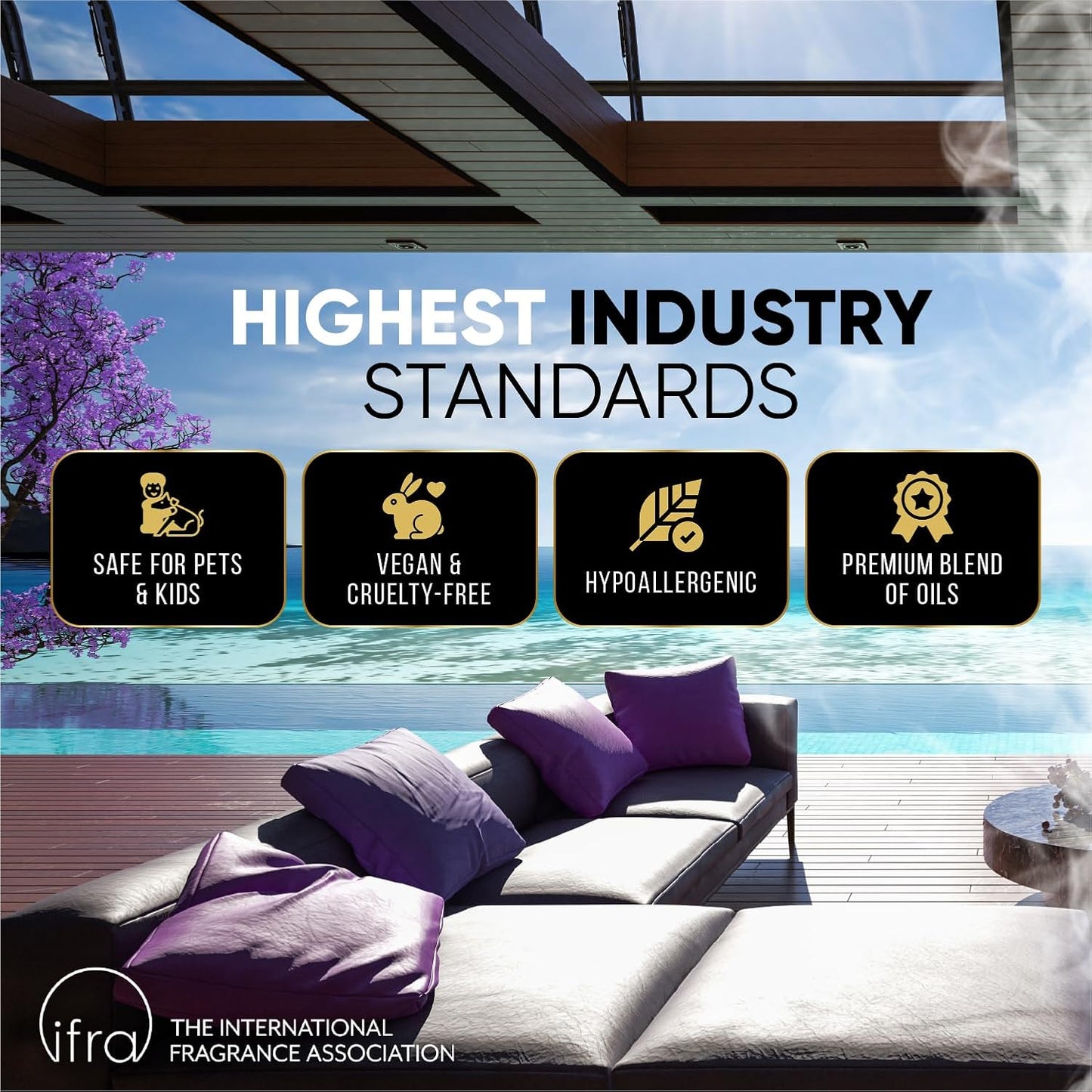 Luxury Hotel Diffuser Oil for Hotels and Homes - Aromatherapy Oils for use with an Essential Oil Diffuser at Home - Fragrance-Scent Diffuser Oil Blend (Wild Ambition) 4.05fl oz (120ml)