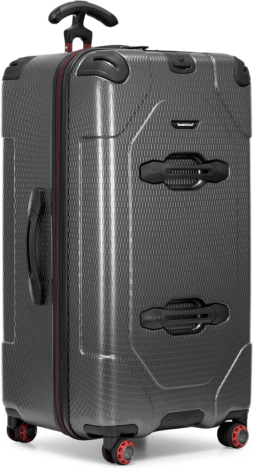 Traveler's Choice Maxporter II 30" Hardside Spinner Trunk Luggage, TSA Lock, Gray