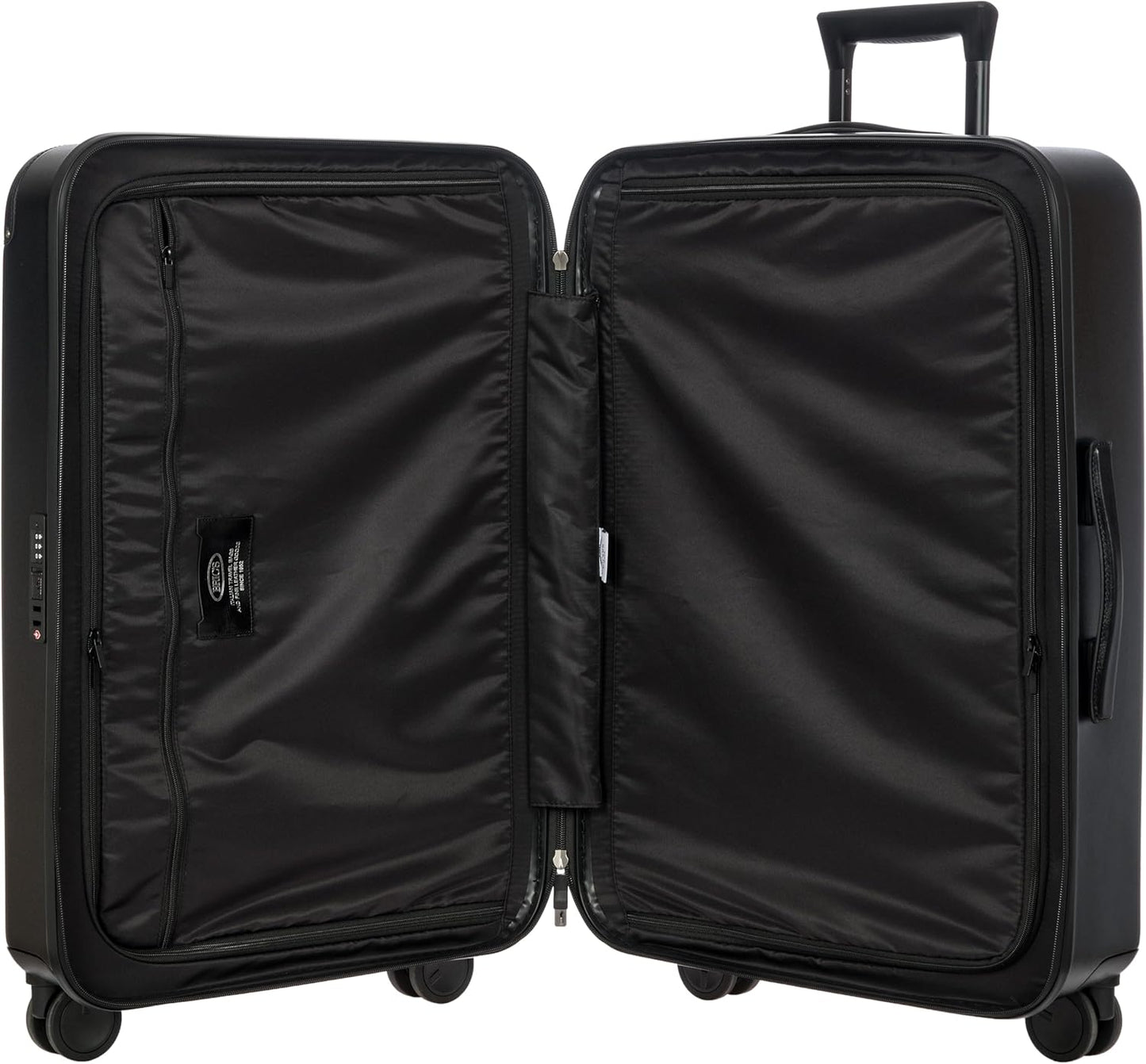 Bric's Amalfi Suitcase, Lightweight Expandable Hard Shell Luggage with Smooth 360° Wheels and TSA Lock 27" - Black