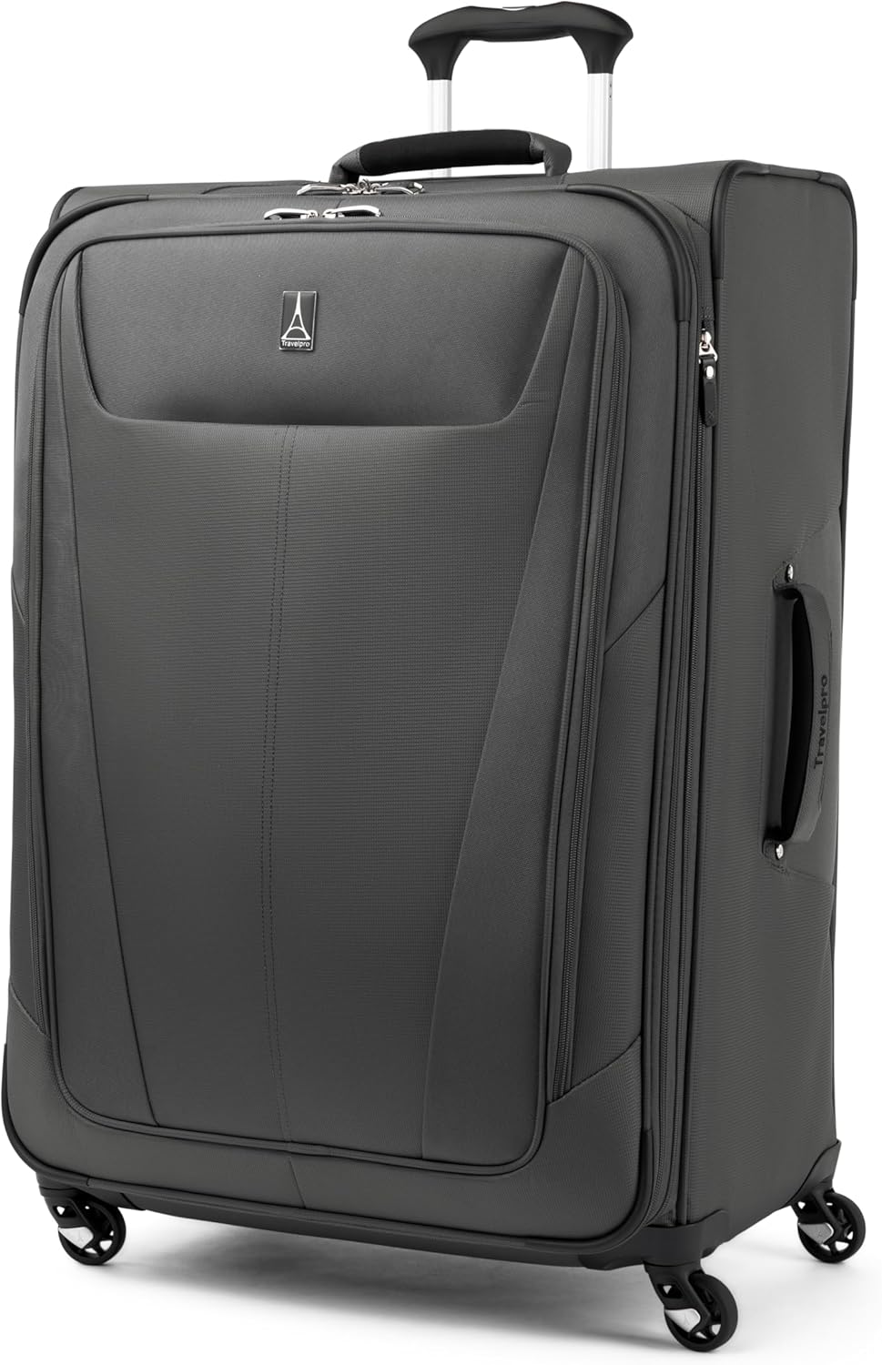 Travelpro Maxlite 5 Softside Expandable Luggage with 4 Spinner Wheels, Lightweight Suitcase, Men and Women, Shadow Grey, Checked-Large 29-Inch
