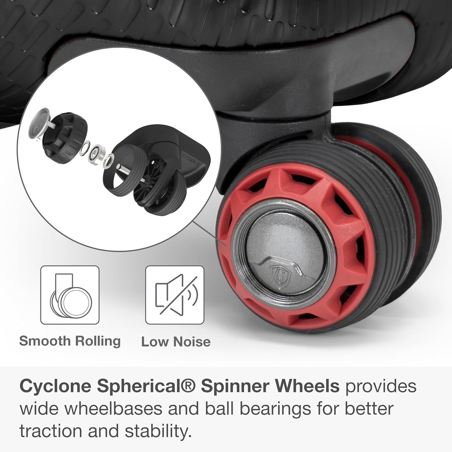 Traveler's Choice Maxporter II 30" Hardside Spinner Trunk Luggage, TSA Lock, Black