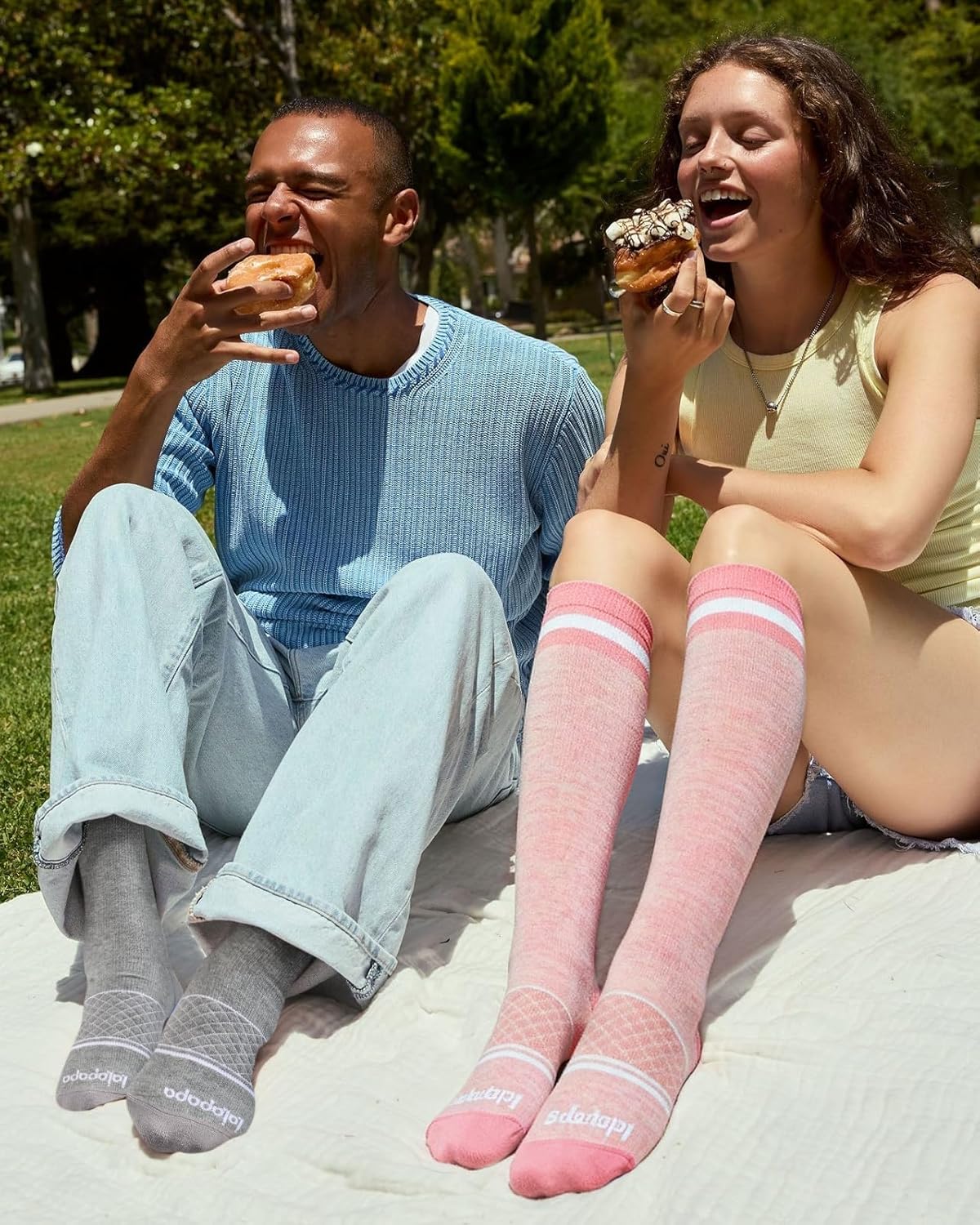 Cotton Compression Socks for Women Men - 2 Pairs 20-30mmHg Circulation Grid Arch Support Socks, Breathable