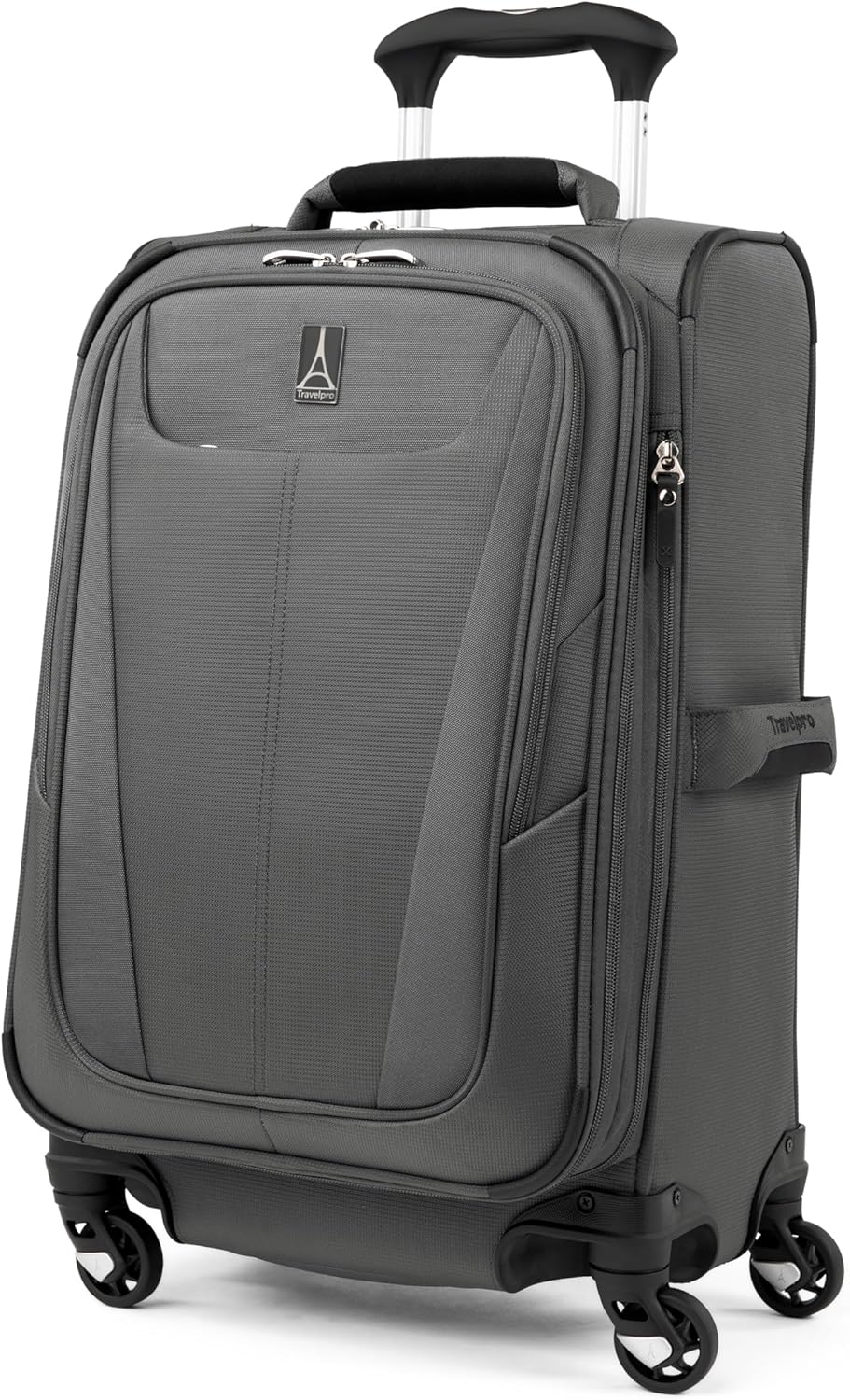 Travelpro Maxlite 5 Softside Expandable Luggage with 4 Spinner Wheels, Lightweight Suitcase, Men and Women, International, Shadow Grey, Carry-on 21-Inch