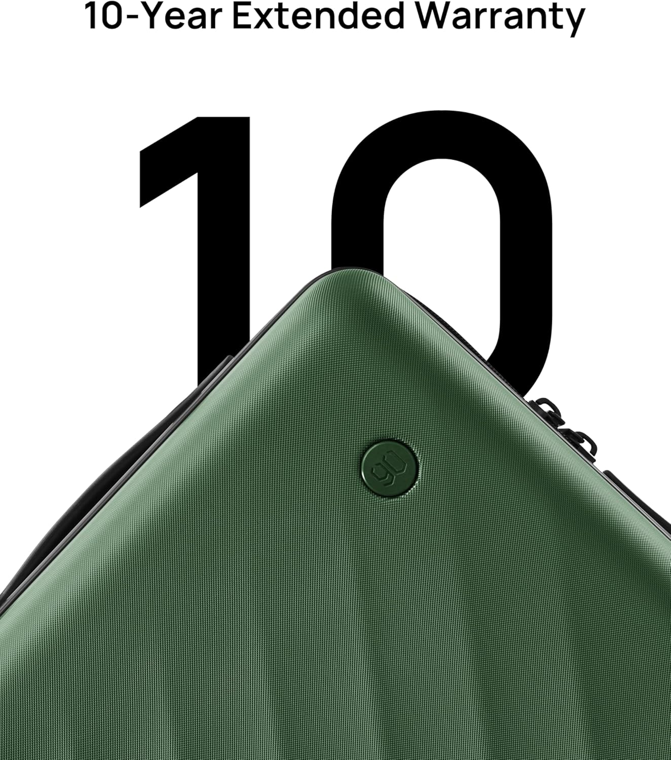 NINETYGO Trunk Luggage 24 Inch, Medium Checked Luggage with Double Spinner Wheels, Anti-Burst Zipper, Hard Case PC Suitcase, Lightweight Travel Luggage, TSA Approved (Seaweed Green, Hudson)