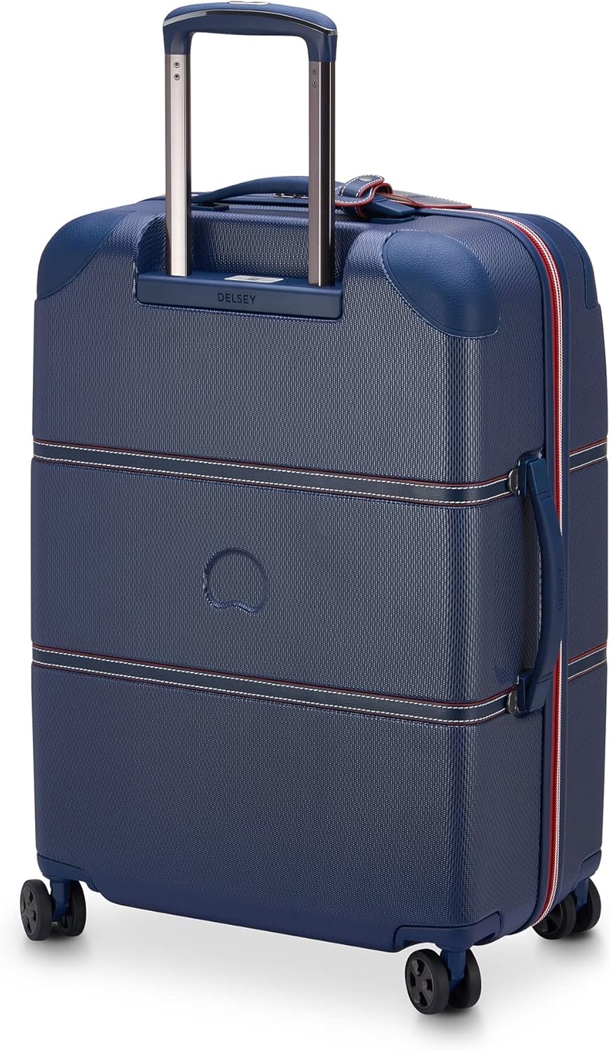 DELSEY PARIS Chatelet Air 2.0 Hardside Luggage with Spinner Wheels, Navy, Checked-Medium 24 Inch