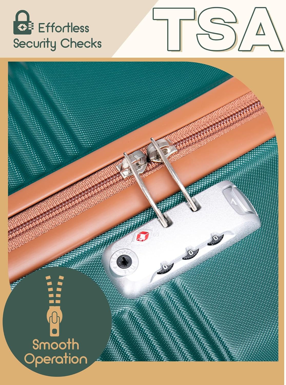 Luggage Sets 5 Piece, Suitcases with Wheels, Hardshell Suitcase Set, ABS Carry on Luggage Set with TSA Lock, Travel Luggage