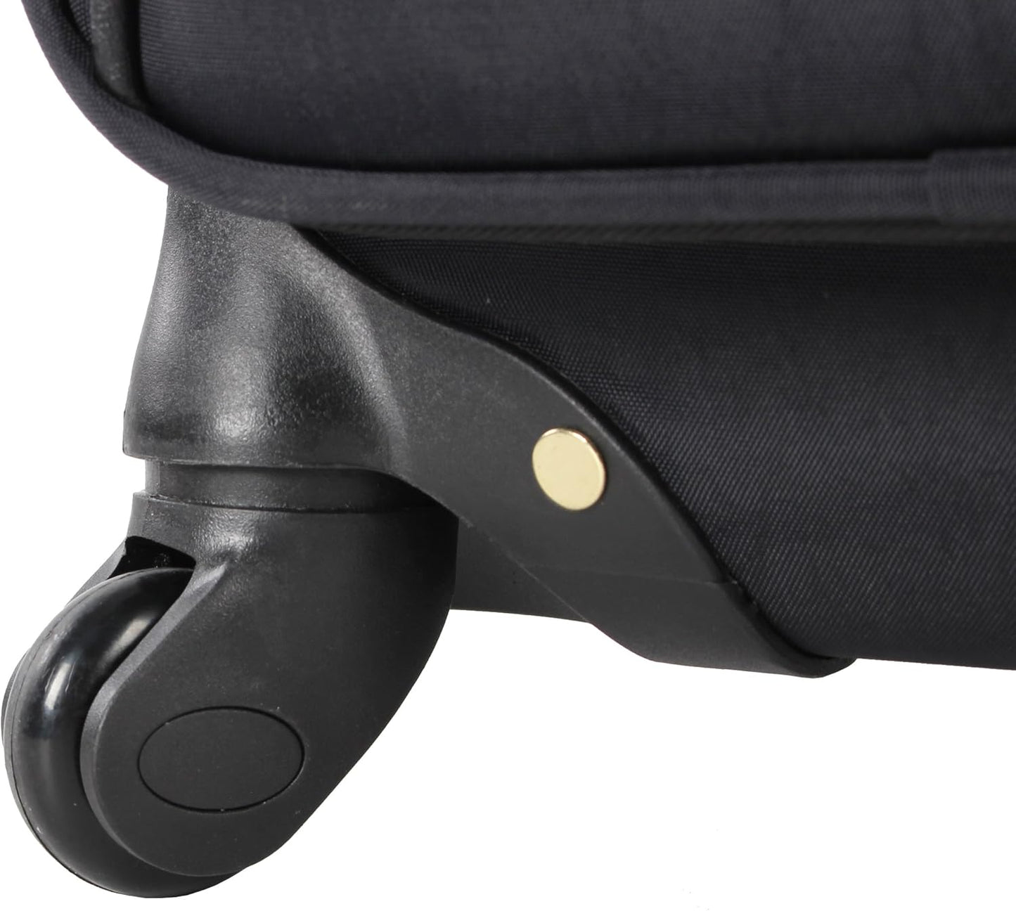 Steve Madden Unisex-Adult (Luggage only) Carry on Bag with Spinner Wheels, Peek-a-Boo Black, 20in