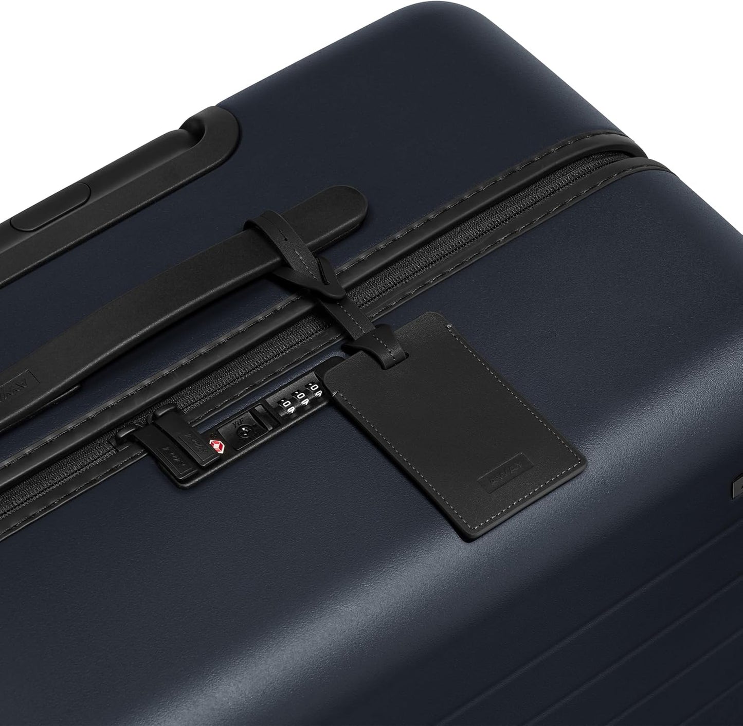 Away Large Checked Luggage, 29 Inch Hardside Suitcase with Spinner Wheels, Lightweight & Durable, TSA Lock, Navy Blue