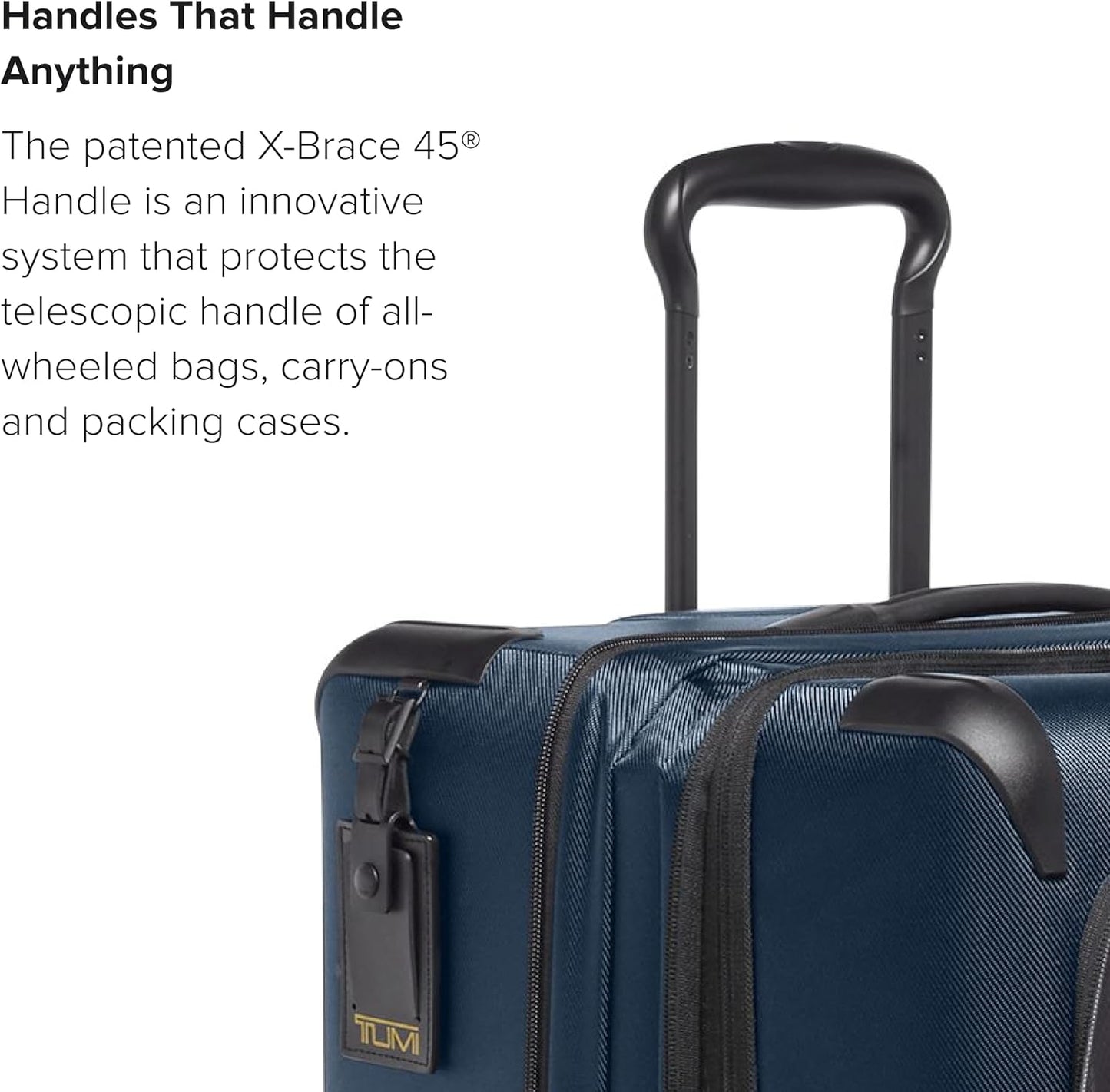 TUMI - Aerotour 4 Wheel Expandable Luggage - Men's and Women's Lightweight Business and Leisure Travel Suitcase - 31" Extended Trip Expandable Packing Case, Navy