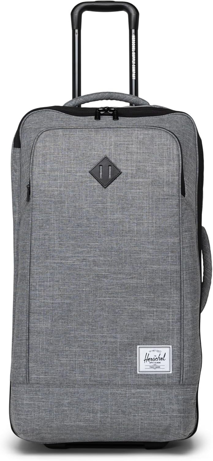 Herschel Supply Co. Heritage Softshell Luggage, Raven Crosshatch, Medium 92 L