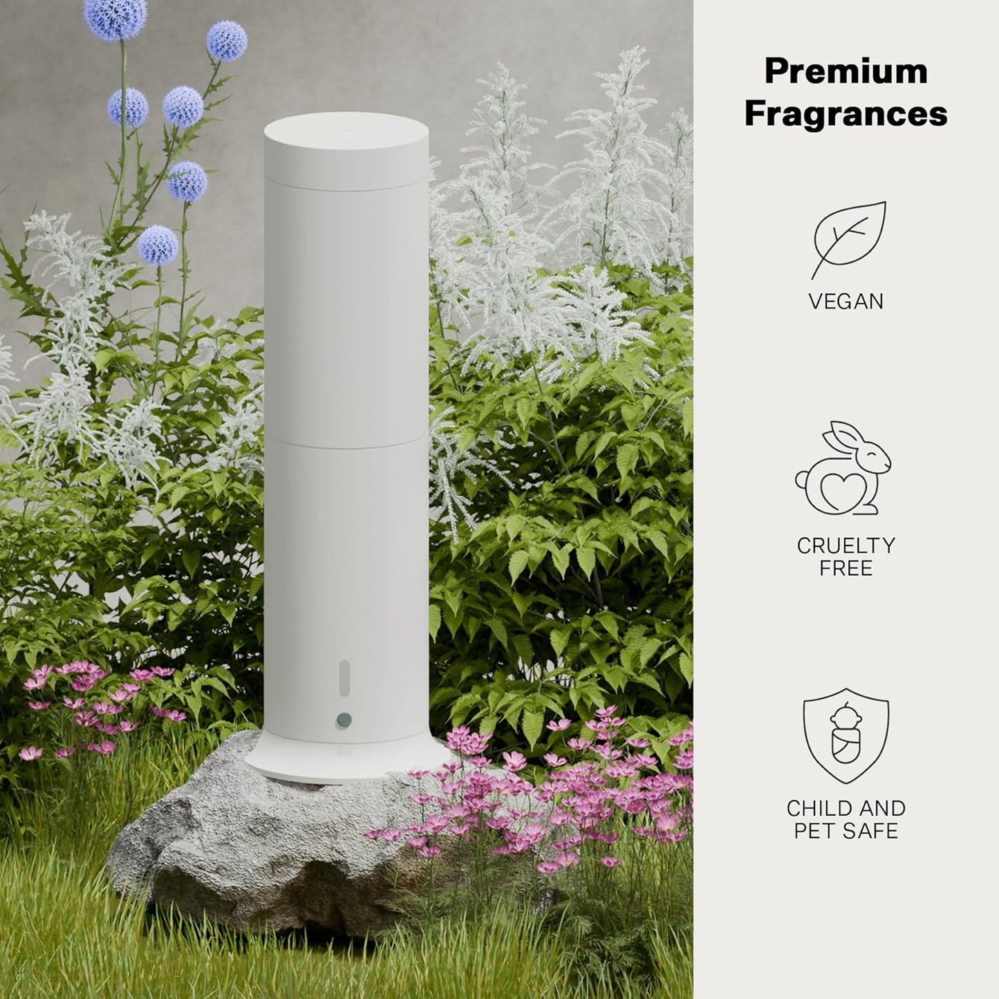 Apotheke Scent Tower Aromatherapy Diffuser for Home - Essential Oil Diffuser with Long-Lasting Fragrance for Office, Hotel & Large Rooms - Modern Aroma Diffuser for Clean, Fresh & Natural Fragrance