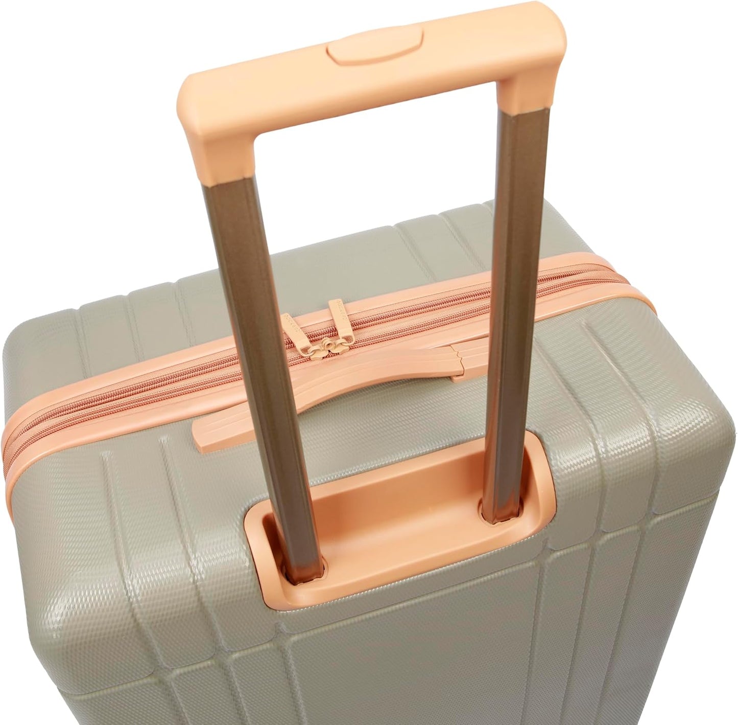 Dockers Hooper Hardside Expandable 8-Wheel Spinner Travel Checked Luggage, Timberwolf, 3-Piece Set (20"/24"/28")