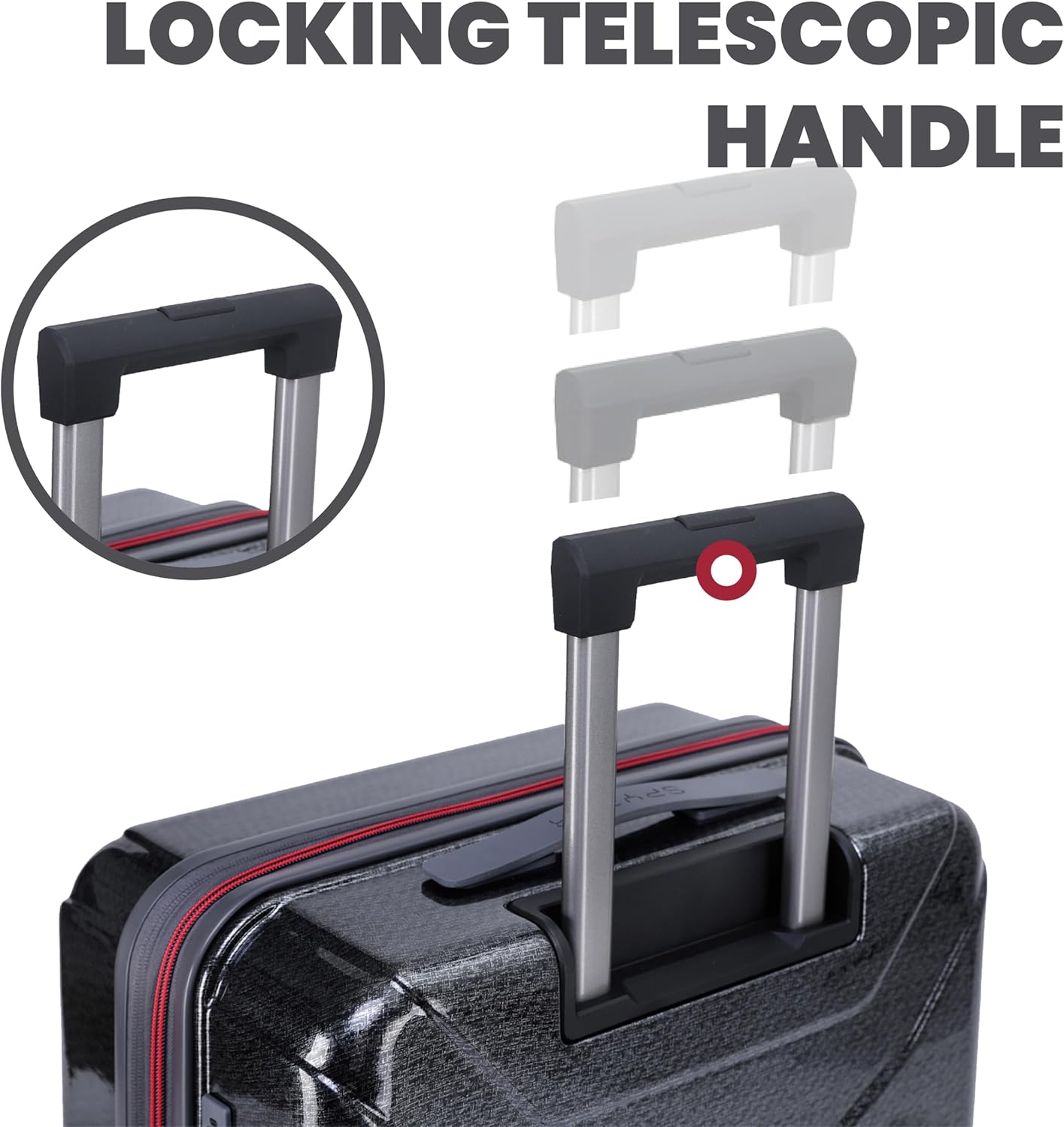 Spyder Traverse 25 Inch Medium Expandable Hardside Upright Suitcase with 360° Spinner Wheels, TSA Approved Lock, Silver