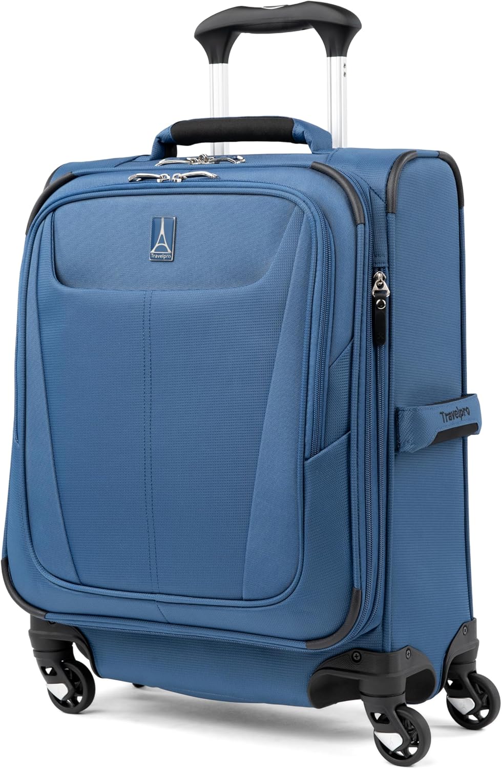 Travelpro Maxlite 5 Softside Expandable Luggage with 4 Spinner Wheels, Lightweight Suitcase, Men and Women, International, Ensign Blue, Carry-on 19-Inch