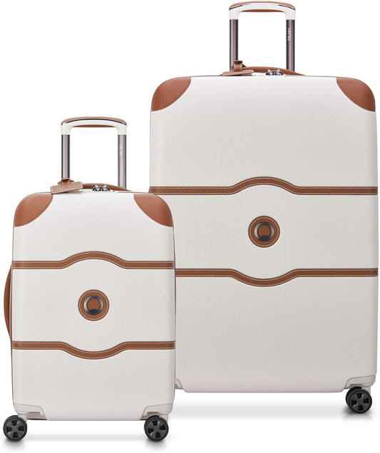 DELSEY PARIS Chatelet Air 2.0 Hardside Luggage with Spinner Wheels, Angora, 2 Piece Set, (20/28)