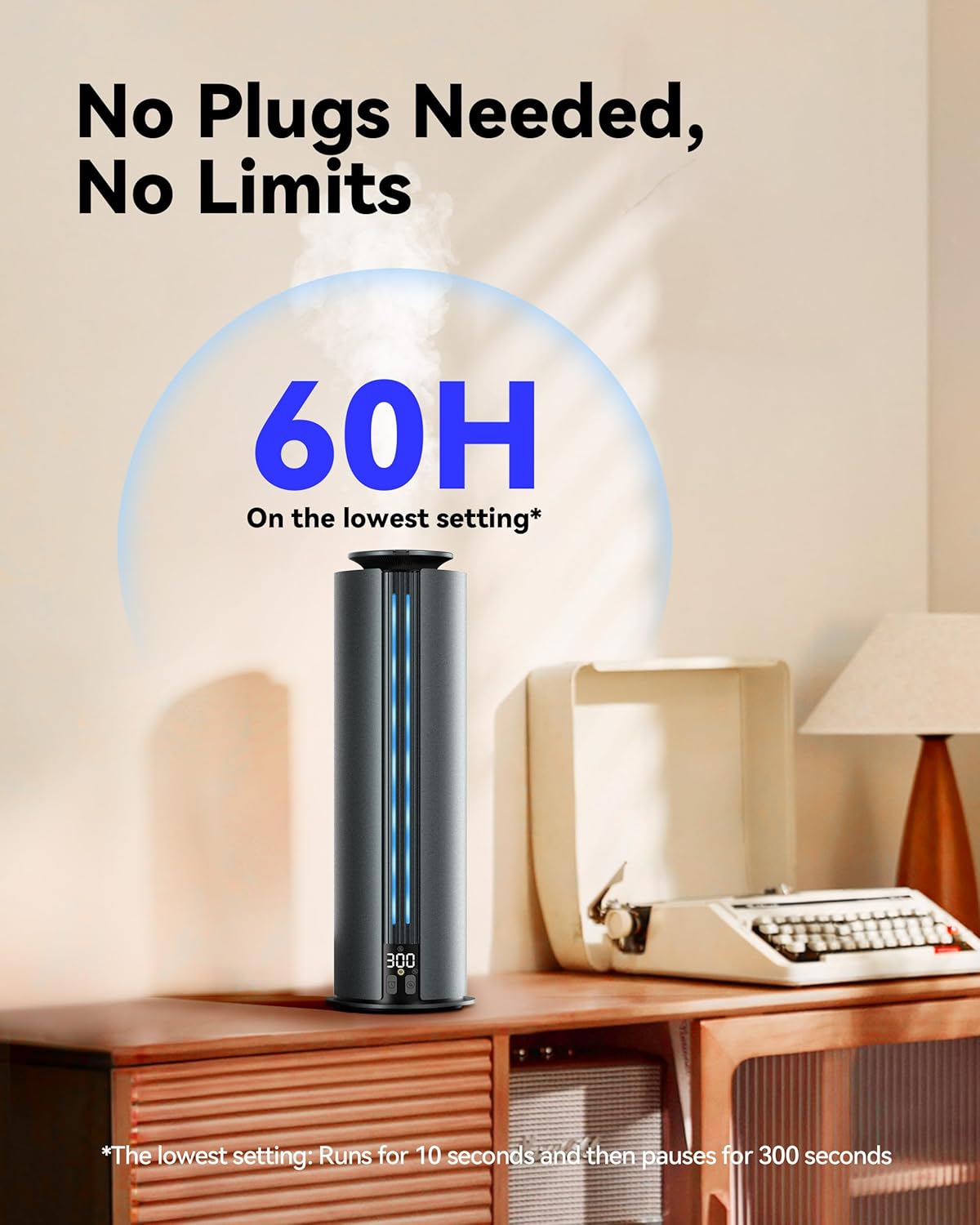 1800 Sq Ft Waterless Diffuser, 100ml Hotel Collection Diffuser Scent Air Machine for Home Cold Air Essential Oil Diffuser for Large Room Office Quiet (Titanium Gray)