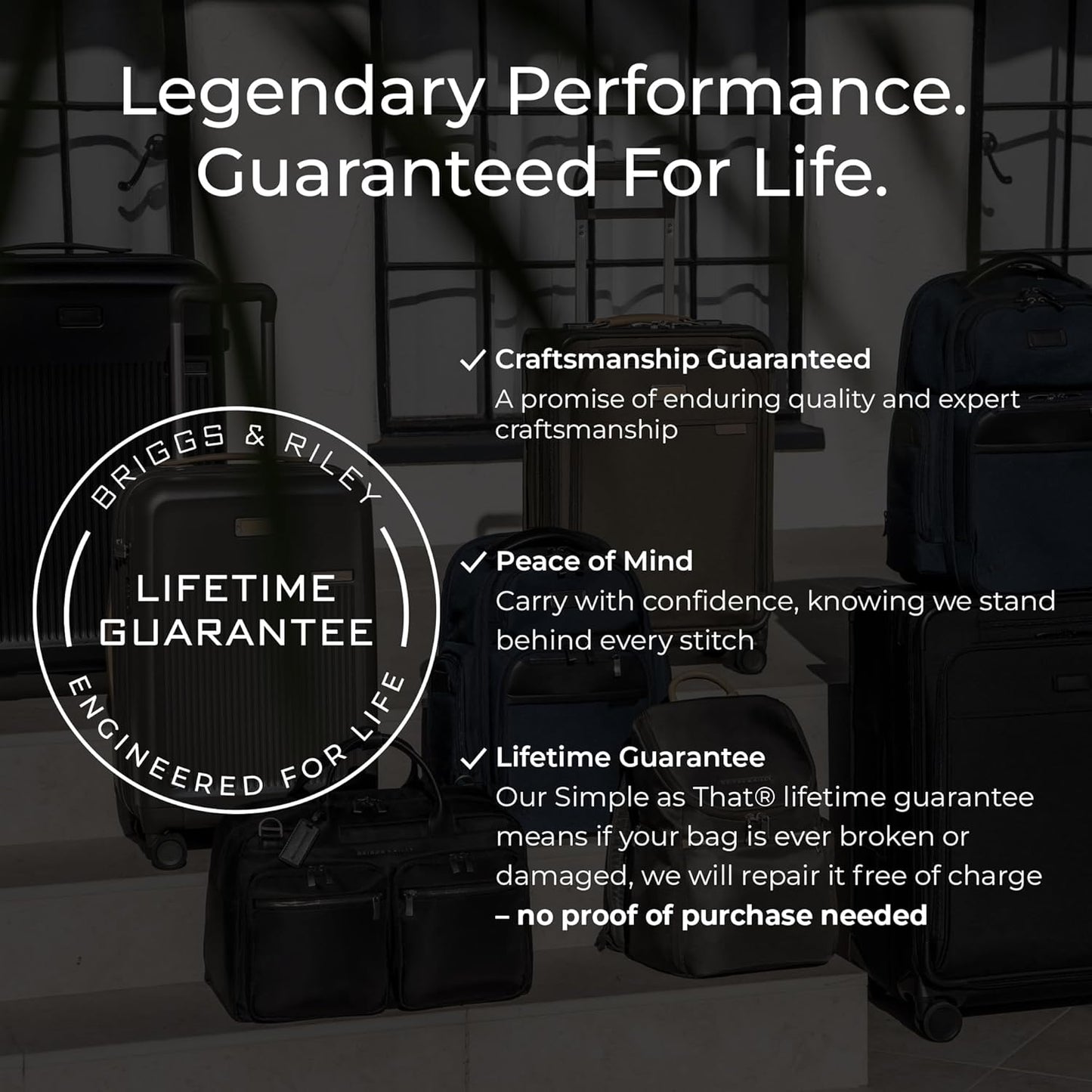 Briggs & Riley 31" Extra Large Expandable Spinner - Checked Luggage for Travel, Suitcases with Wheels, Softside Rolling Bag for Men & Women, Self-Repairing Zipper - Baseline Collection, Black