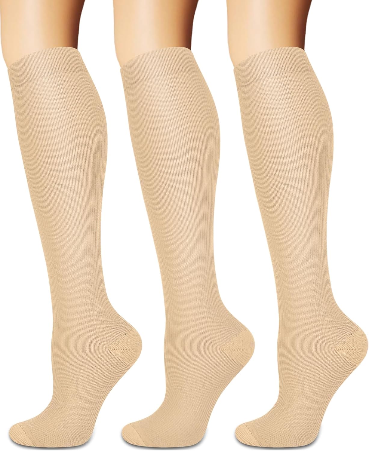 Compression Socks for Women and Men Circulation (3 Pairs) is Best Support for Running Athletic Cycling Hiking