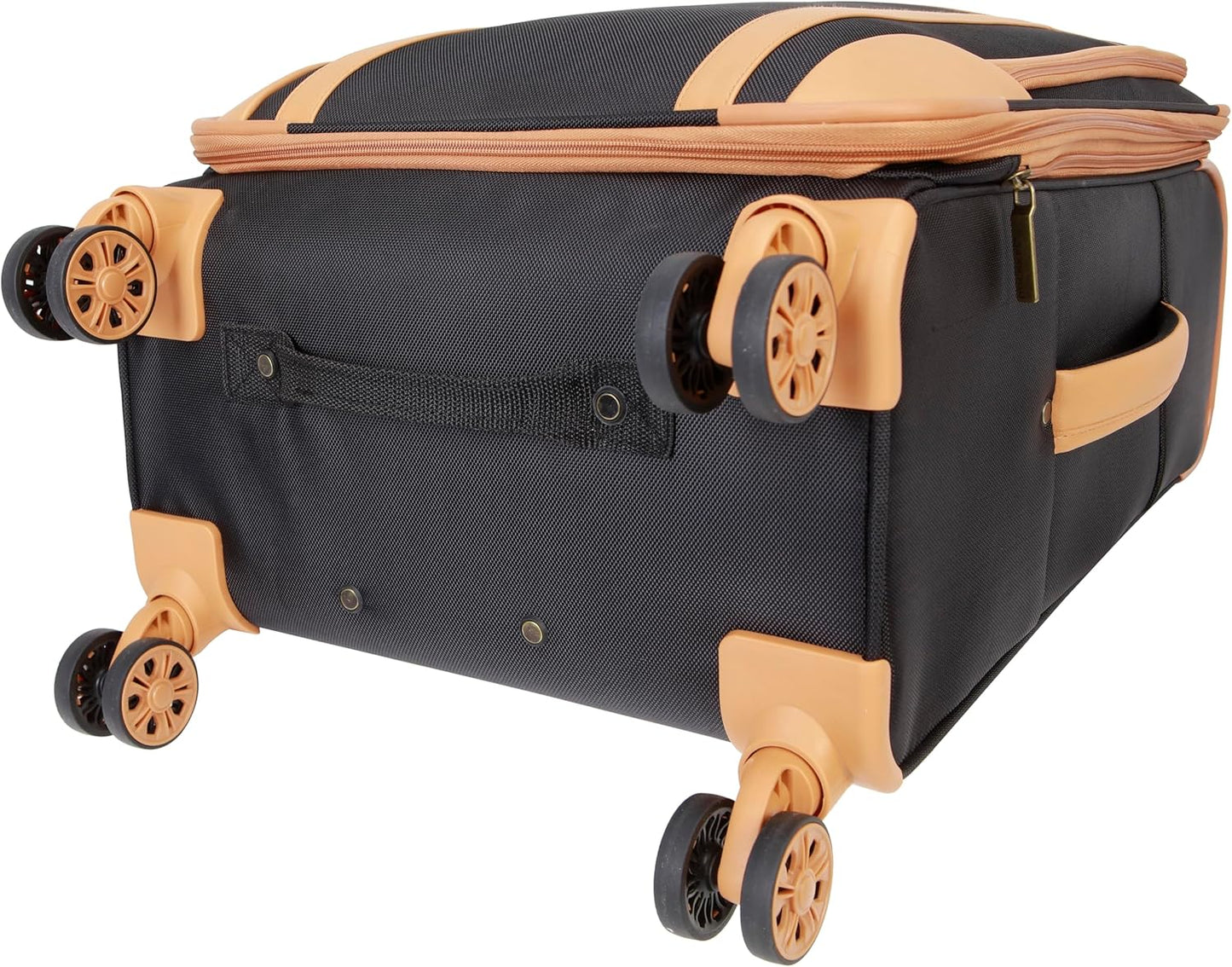 Dockers Seahorse Softside Expandable 8-Wheel Spinner Travel Carry On Luggage, Black, 28-Inch Checked