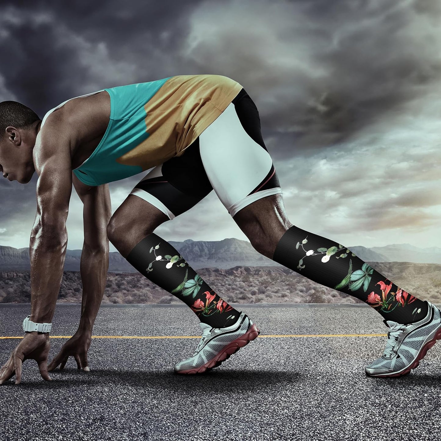 QUXIANG Copper Compression Socks for Women & Men Circulation (8 Pairs) - Best for Running Athletic Cycling - 15-20 mmHg