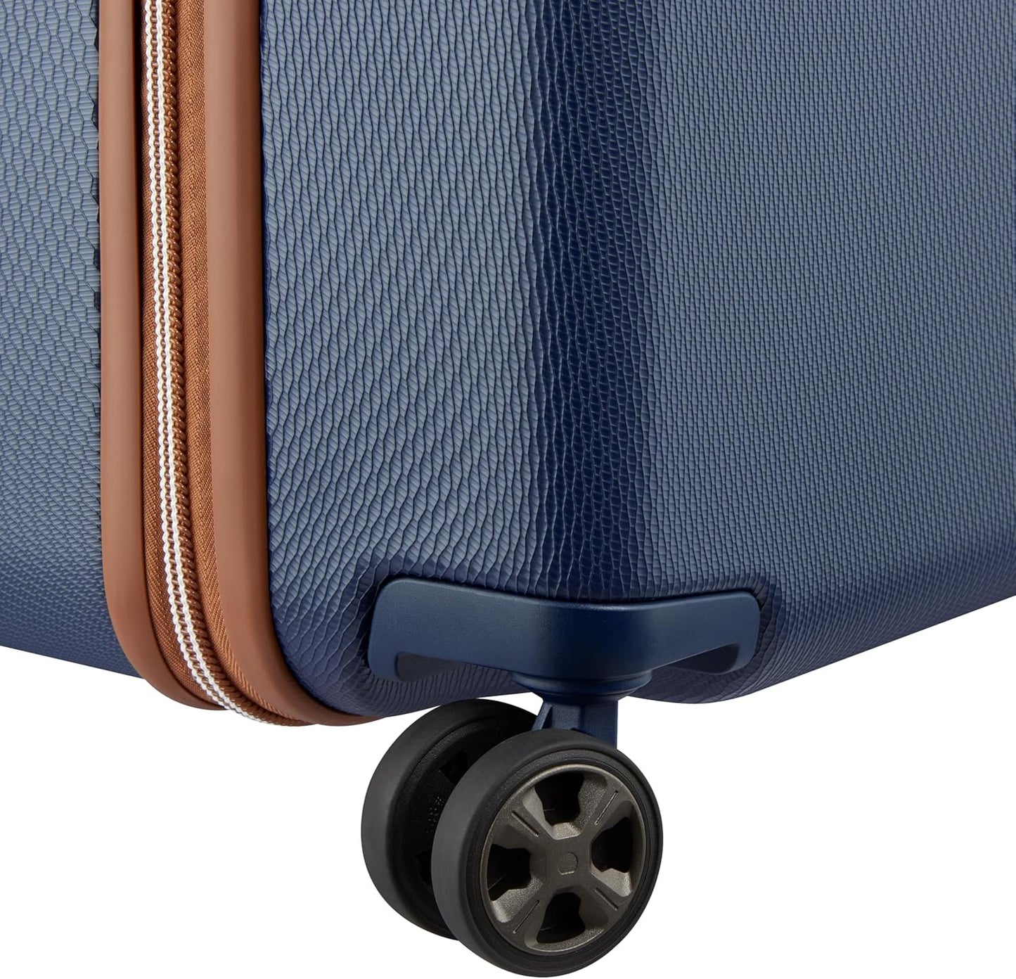 DELSEY PARIS Chatelet Air 2.0 Hardside Luggage Trunk with Spinner Wheels, Navy Blue, Checked-26 Inch