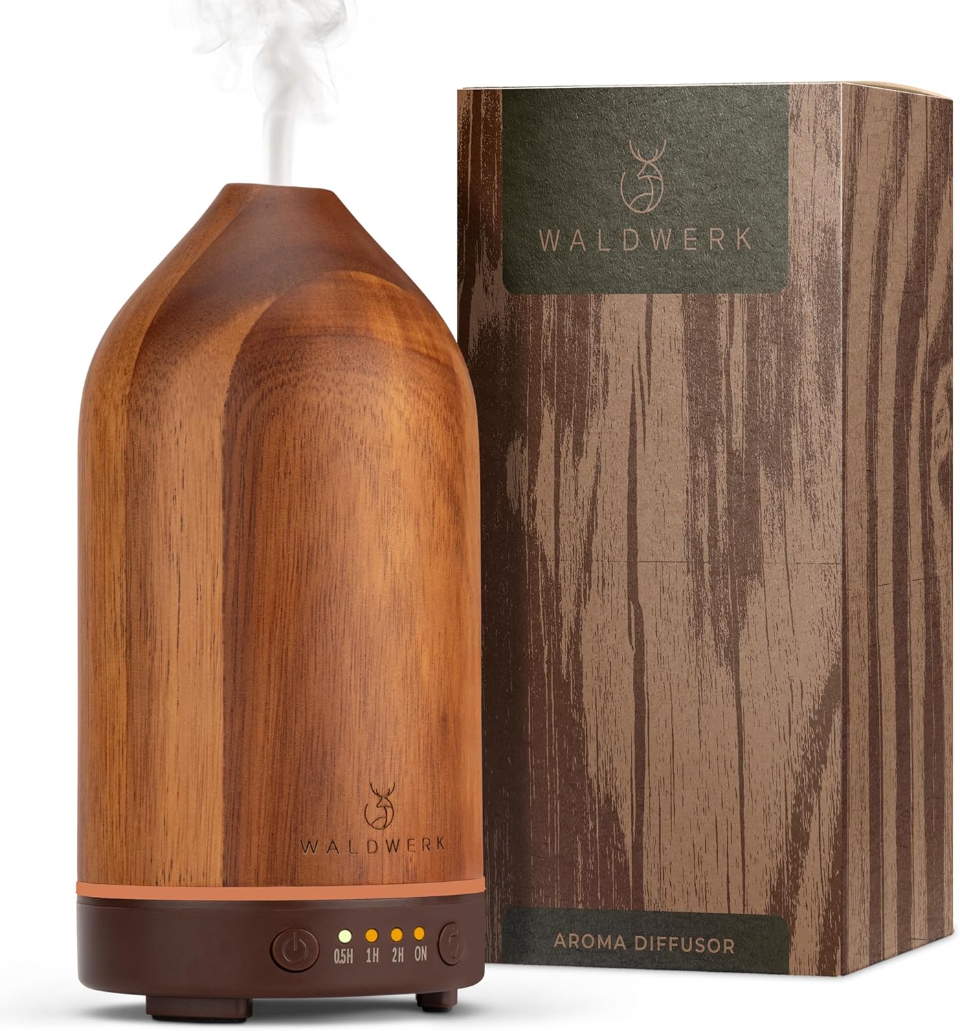 WALDWERK Diffuser (100ml) Made of Premium Acacia Wood - Essential Oil Diffuser for a Pleasant Indoor Atmosphere - Diffusers for Home - Aromatherapy Diffuser - Oil Diffuser