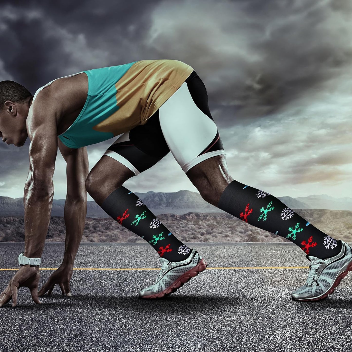 QUXIANG Copper Compression Socks for Women & Men Circulation (8 Pairs) - Best for Running Athletic Cycling - 15-20 mmHg