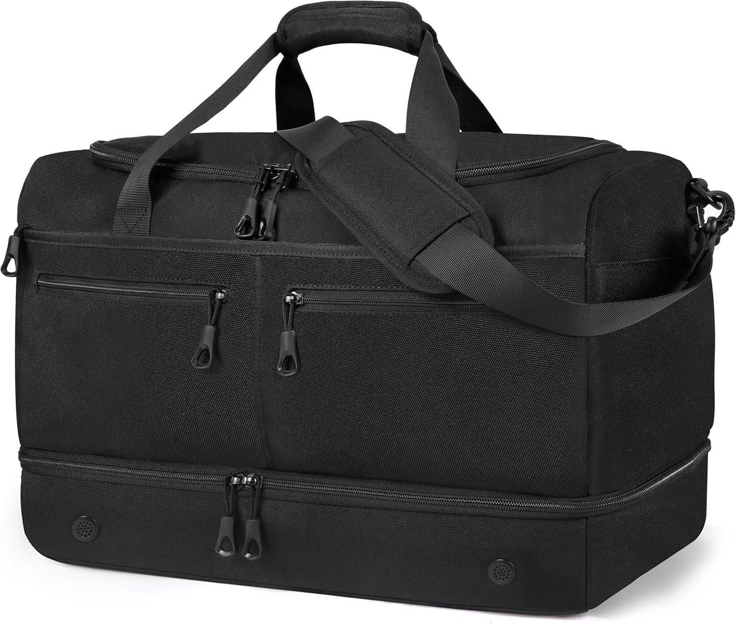 Travel Bags for Men, YKK Zipper Mens Carry On Duffle Weekender Overnight Duty Bag with Shoe Compartment & Wet Pocket & RFID Blocking Pouch