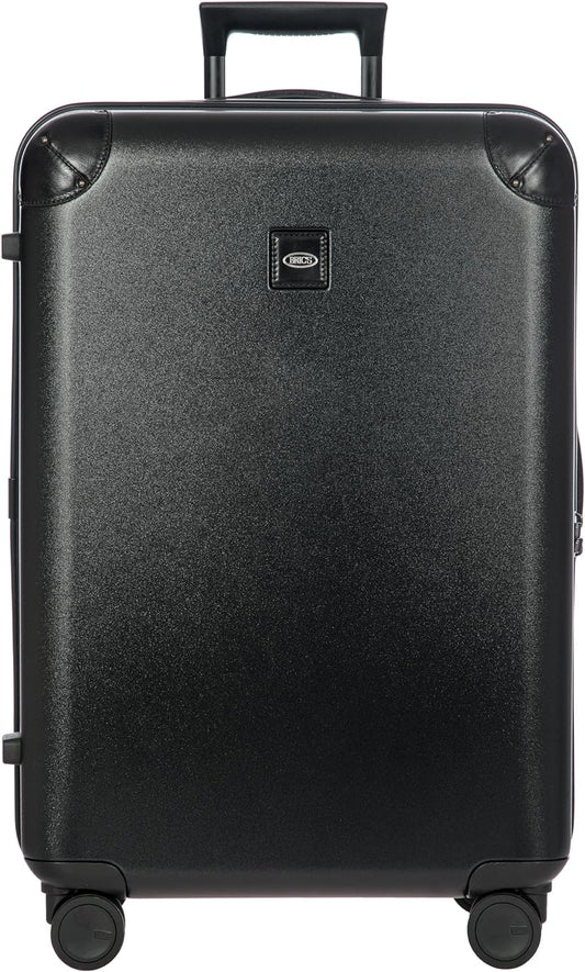 Bric's Amalfi Suitcase, Lightweight Expandable Hard Shell Luggage with Smooth 360° Wheels and TSA Lock 27" - Black