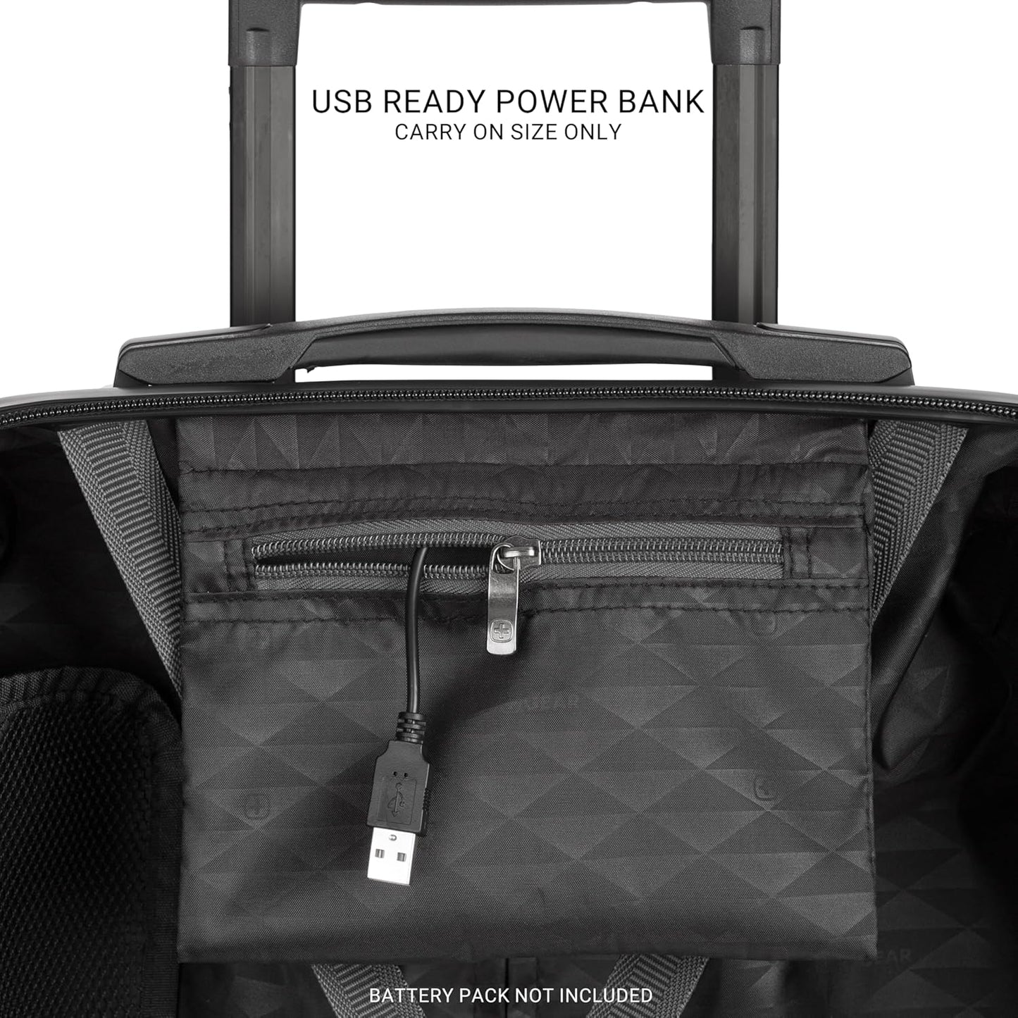 SwissGear 7272 Energie Hardside Expandable Luggage with Spinner Wheels, Silver, 3-Piece Set (19/24/27)