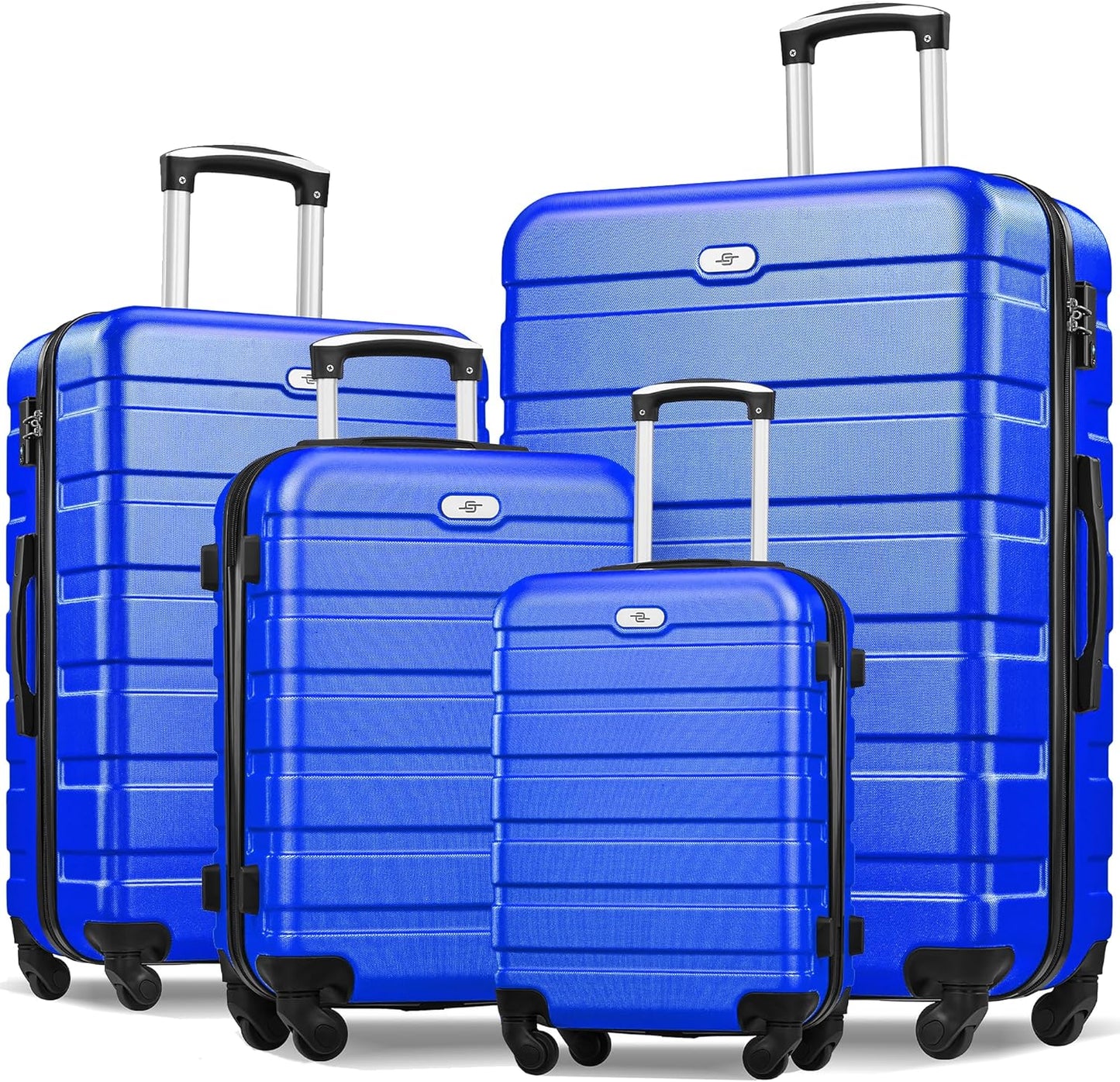 Suitour Luggage Sets 4 piece,Hardshell Lightweight Suitcase Sets with Spinner TSA Lock for Travel Business (16"/20"/24"/28")