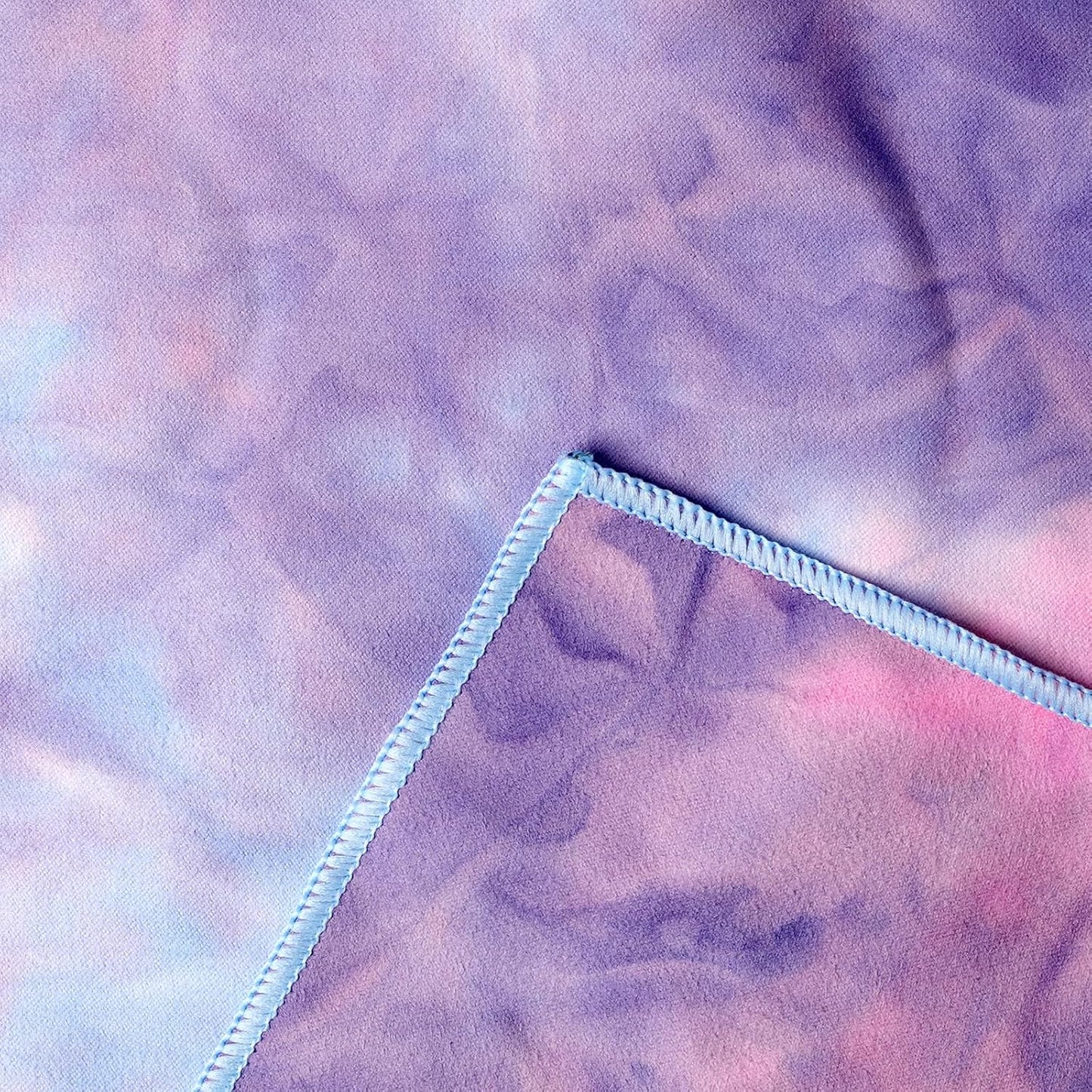 Eunzel Hot Yoga Towel Non Slip Yoga Mat Towel Non-Slip Sweat Absorbent Microfiber Towel for Hot Yoga, Pilates and Workout 72" x 26.5", Purple & Blue