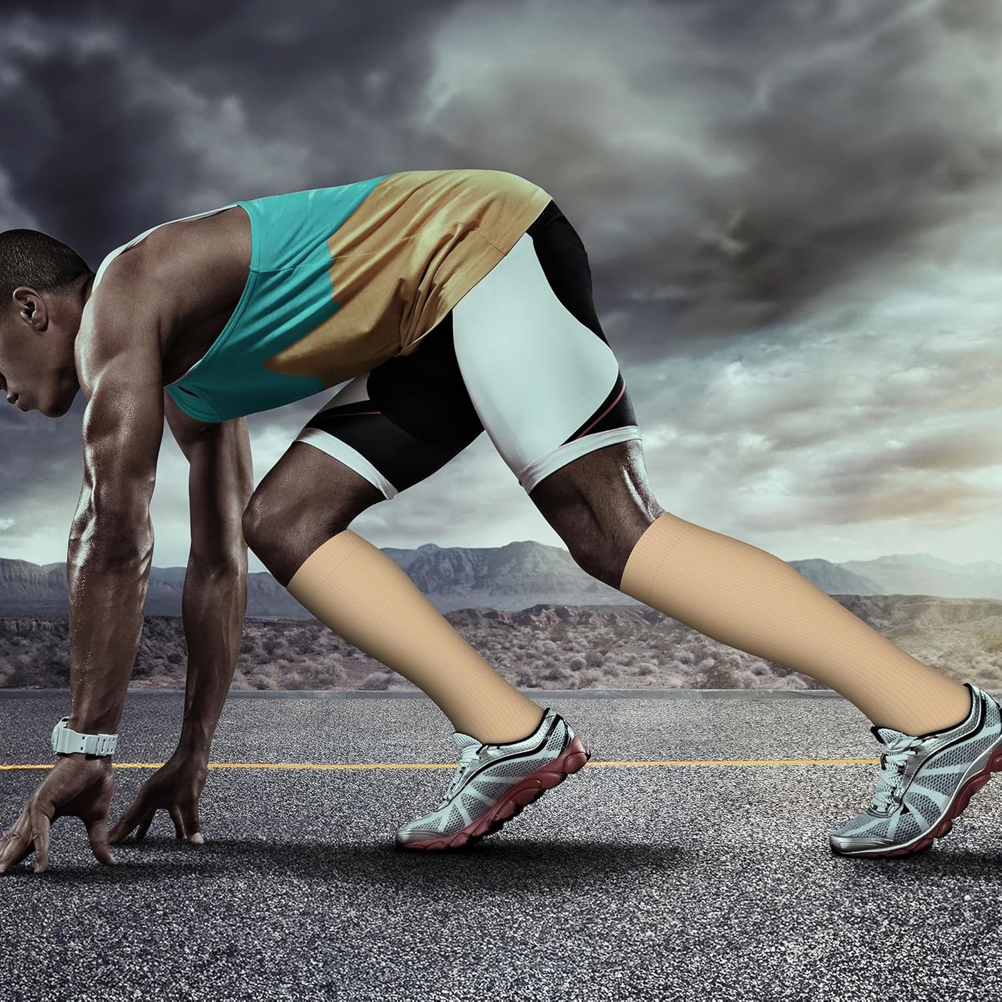 QUXIANG Copper Compression Socks for Women & Men Circulation (8 Pairs) - Best for Running Athletic Cycling - 15-20 mmHg