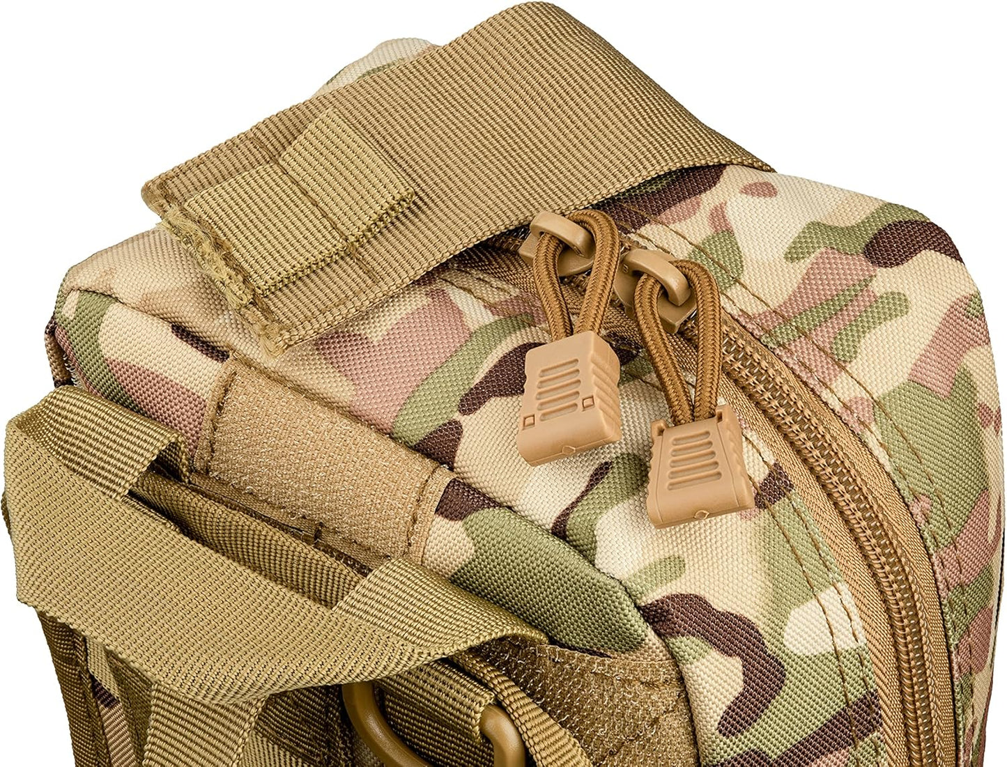 Scherber Premium IFAK Kit Trauma Pack | HSA/FSA Approved | SOF Tourniquet, QuikClot 4x4 HyFin Chest Seal, Israeli Bandage | Fully Stocked MOLLE Pouch for Gunshot, Bleeding, Major Wound Care (Camo)