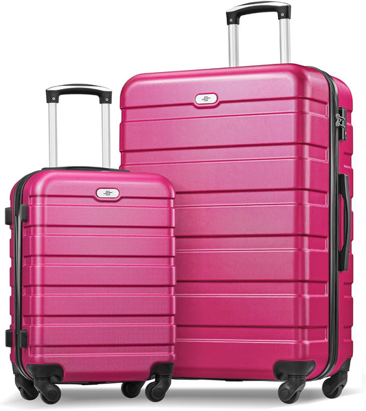 Suitour Luggage Sets 2 Piece with Spinner Wheels,Hard Shell 20 Carry on Suitcase and 28 inch Luggage with Spinner Wheels Suitcase Set with TSA Lock(20in/28in)